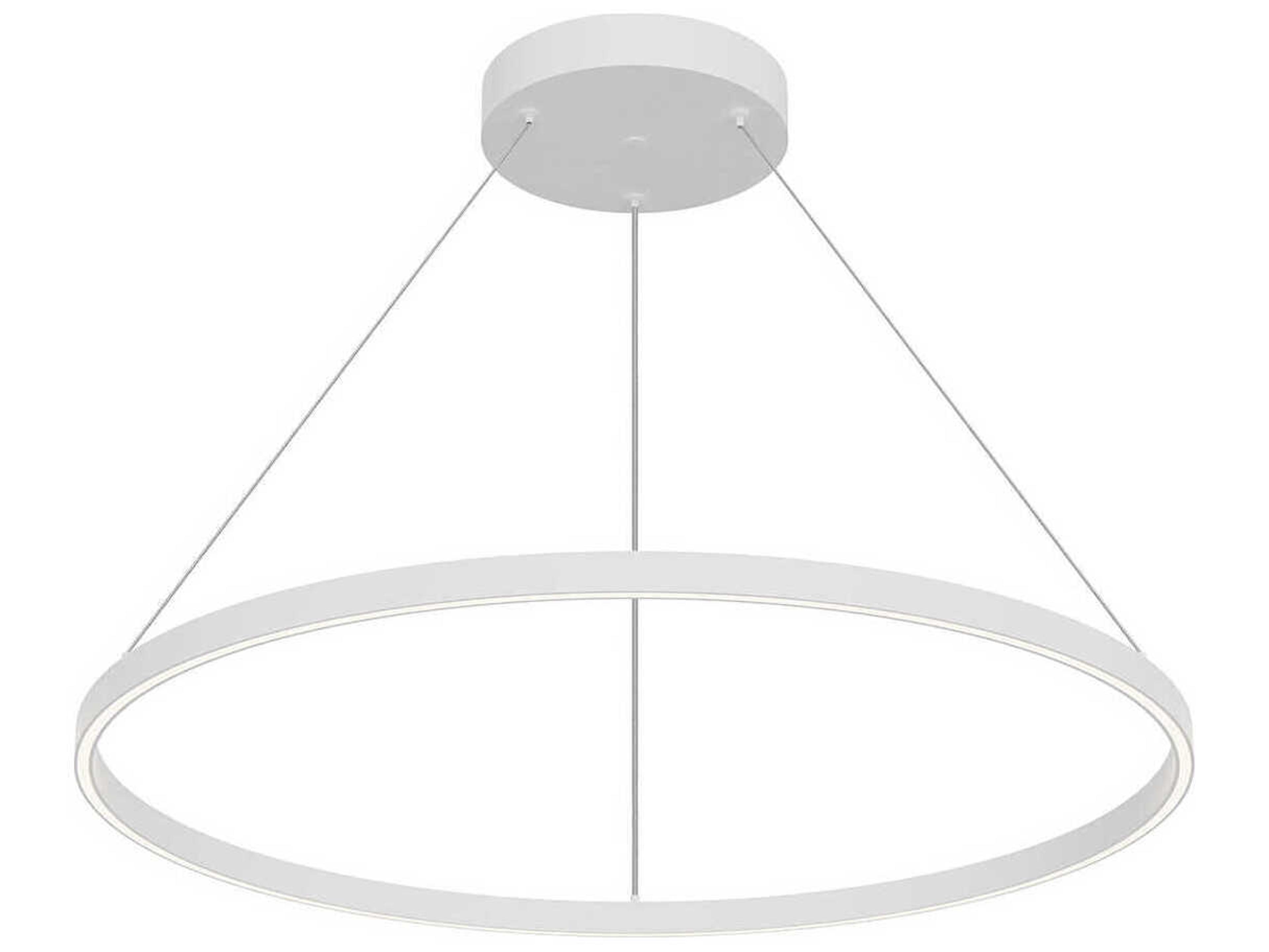 Kuzco Lighting Cerchio White Round Pendant