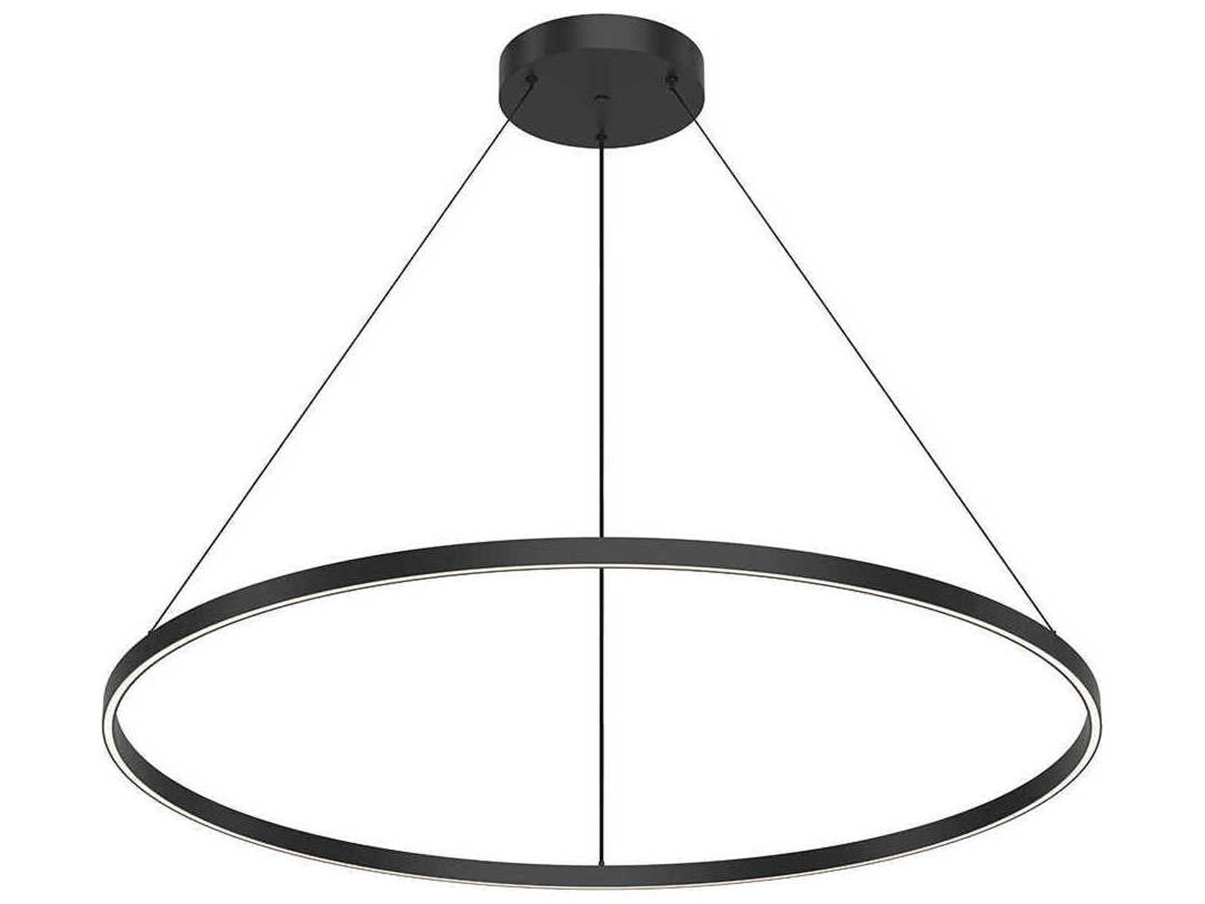 Kuzco Lighting Cerchio Black Round Pendant