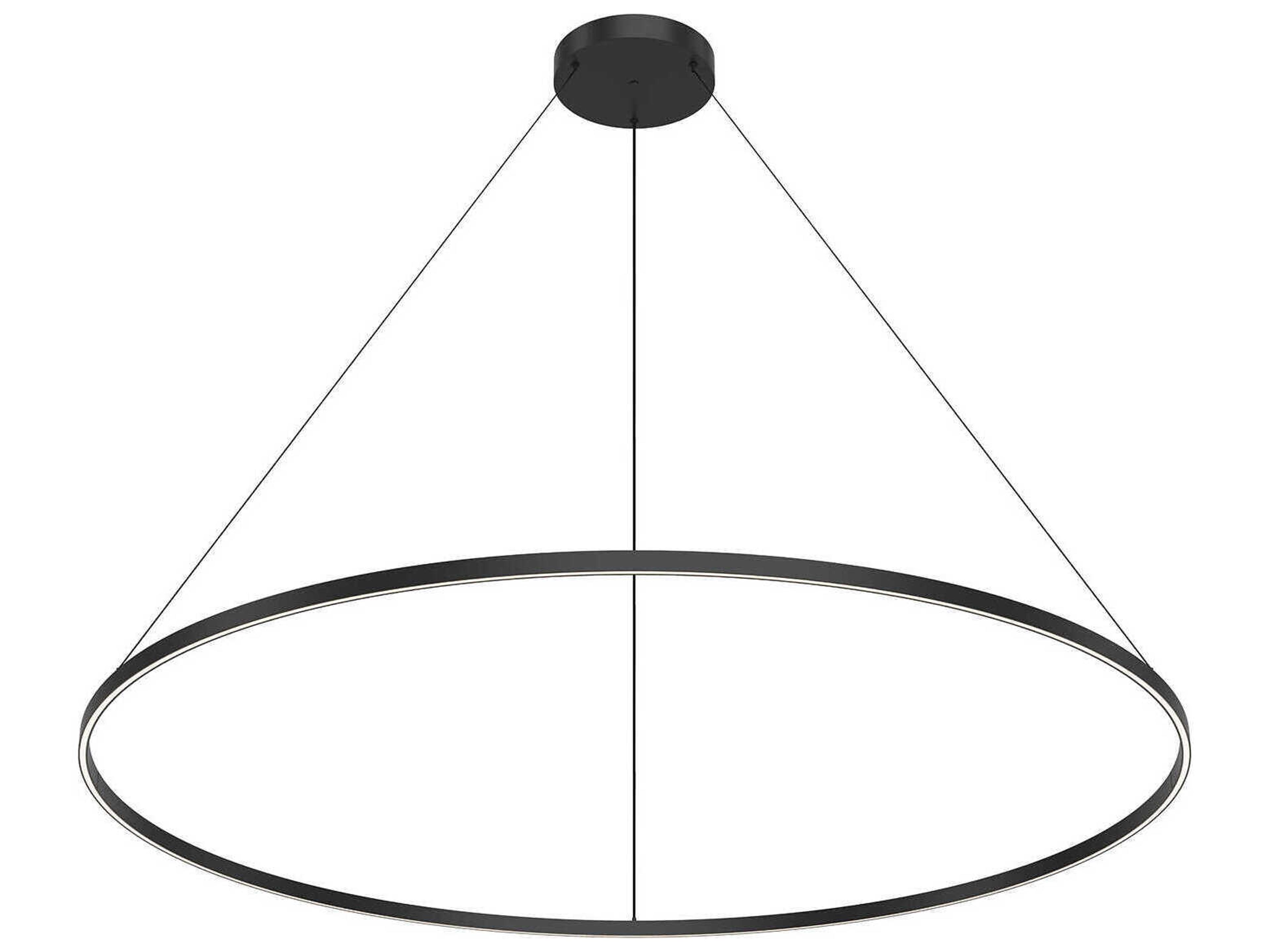 Kuzco Lighting Cerchio Black Round Pendant