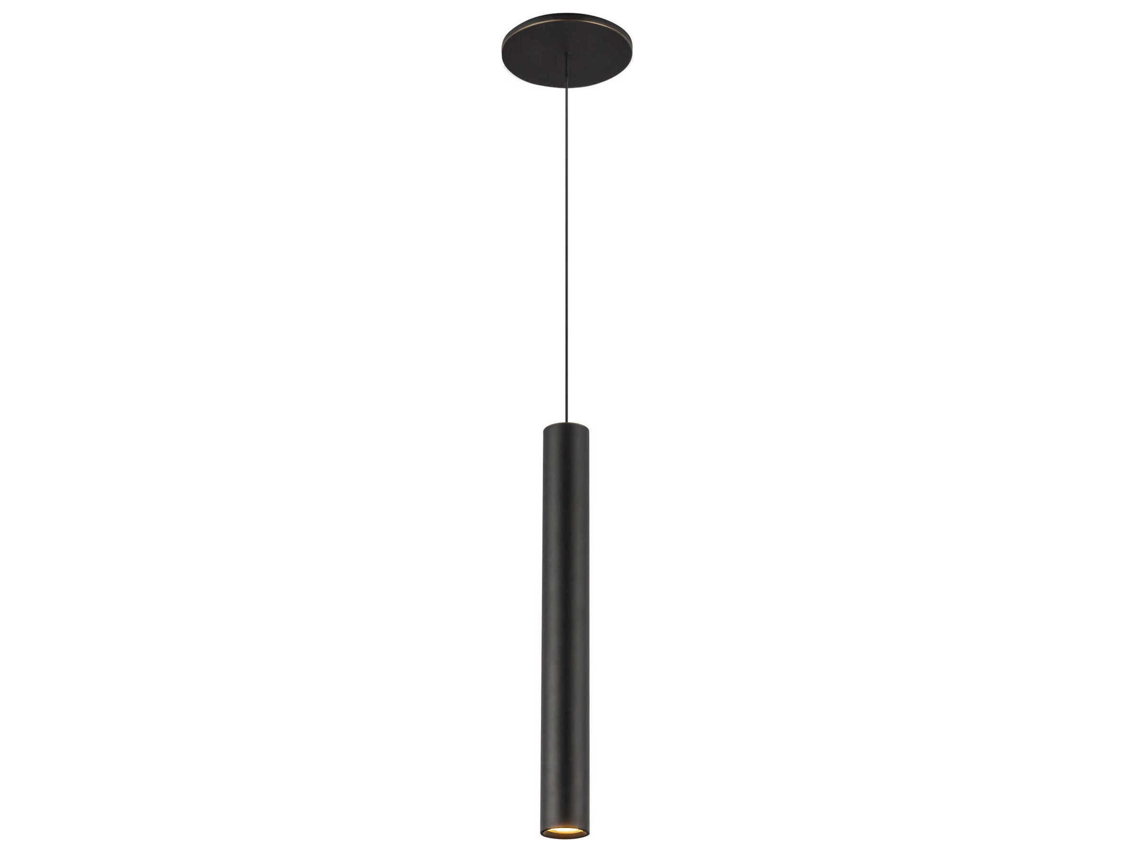 Kuzco Lighting Mason Urban Bronze Black Cylinder Mini Pendant