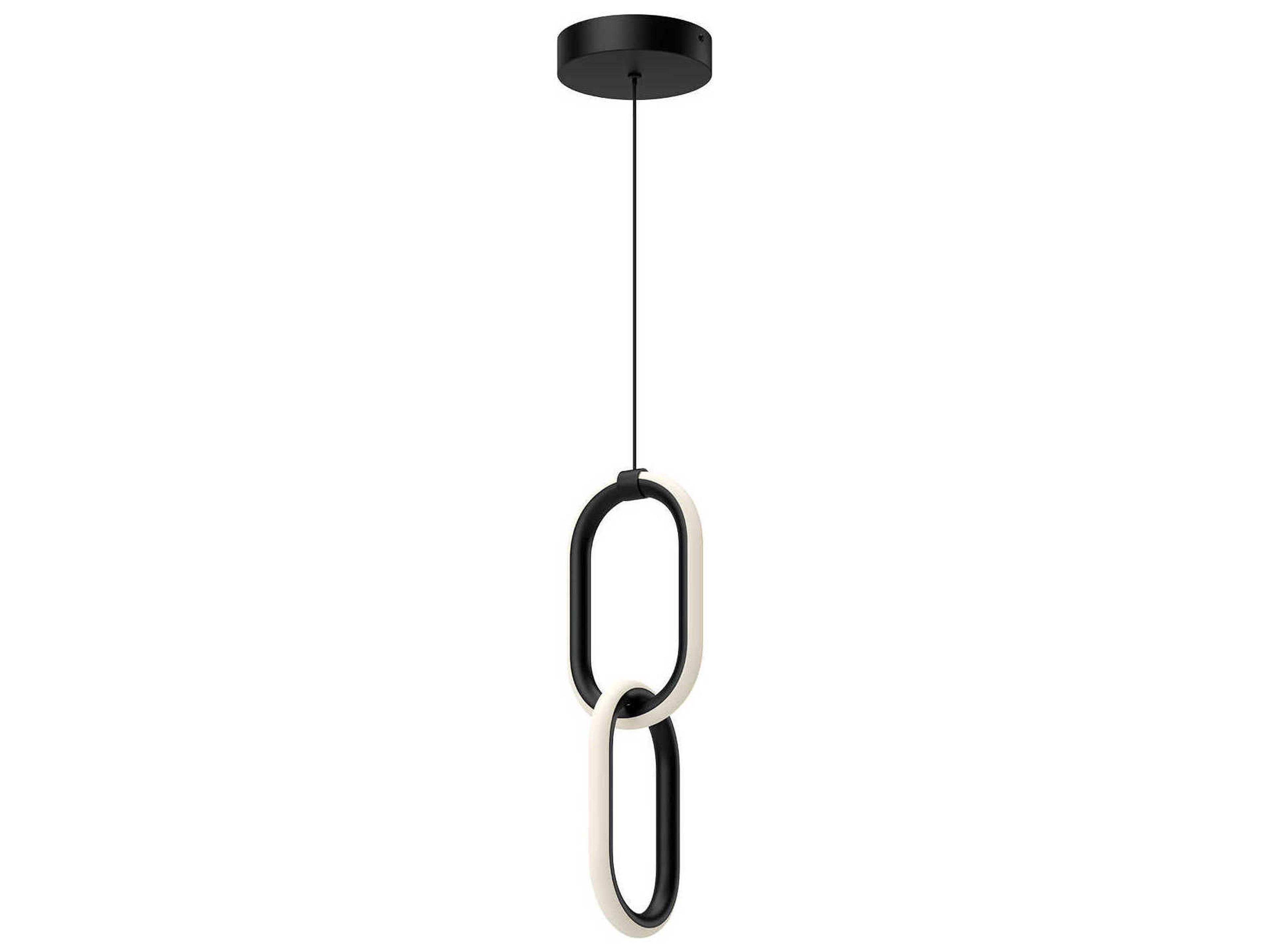 Kuzco Lighting Airen Black Geometric Mini Pendant