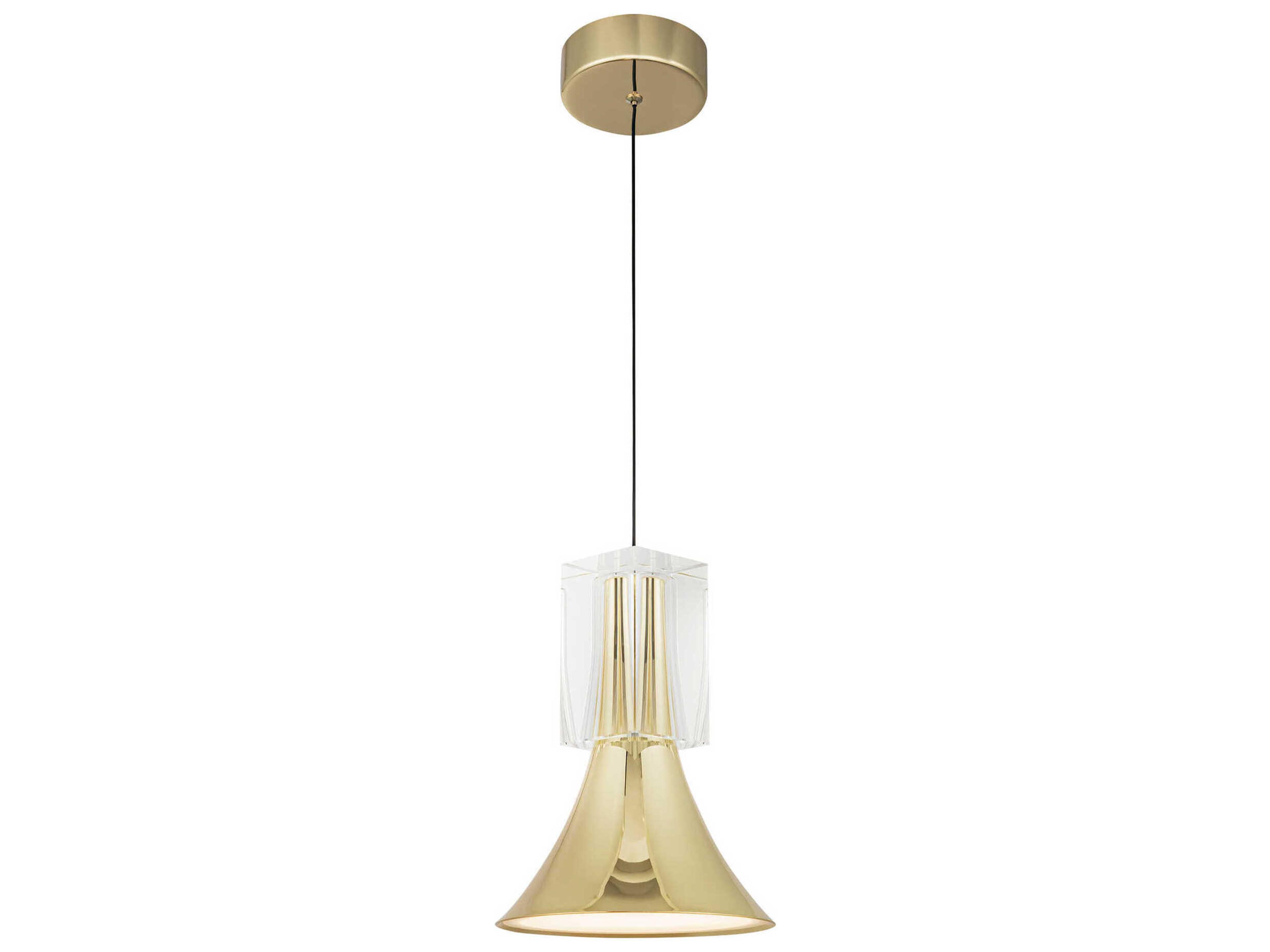 Kuzco Lighting Floe Metallic Brass Mini Pendant