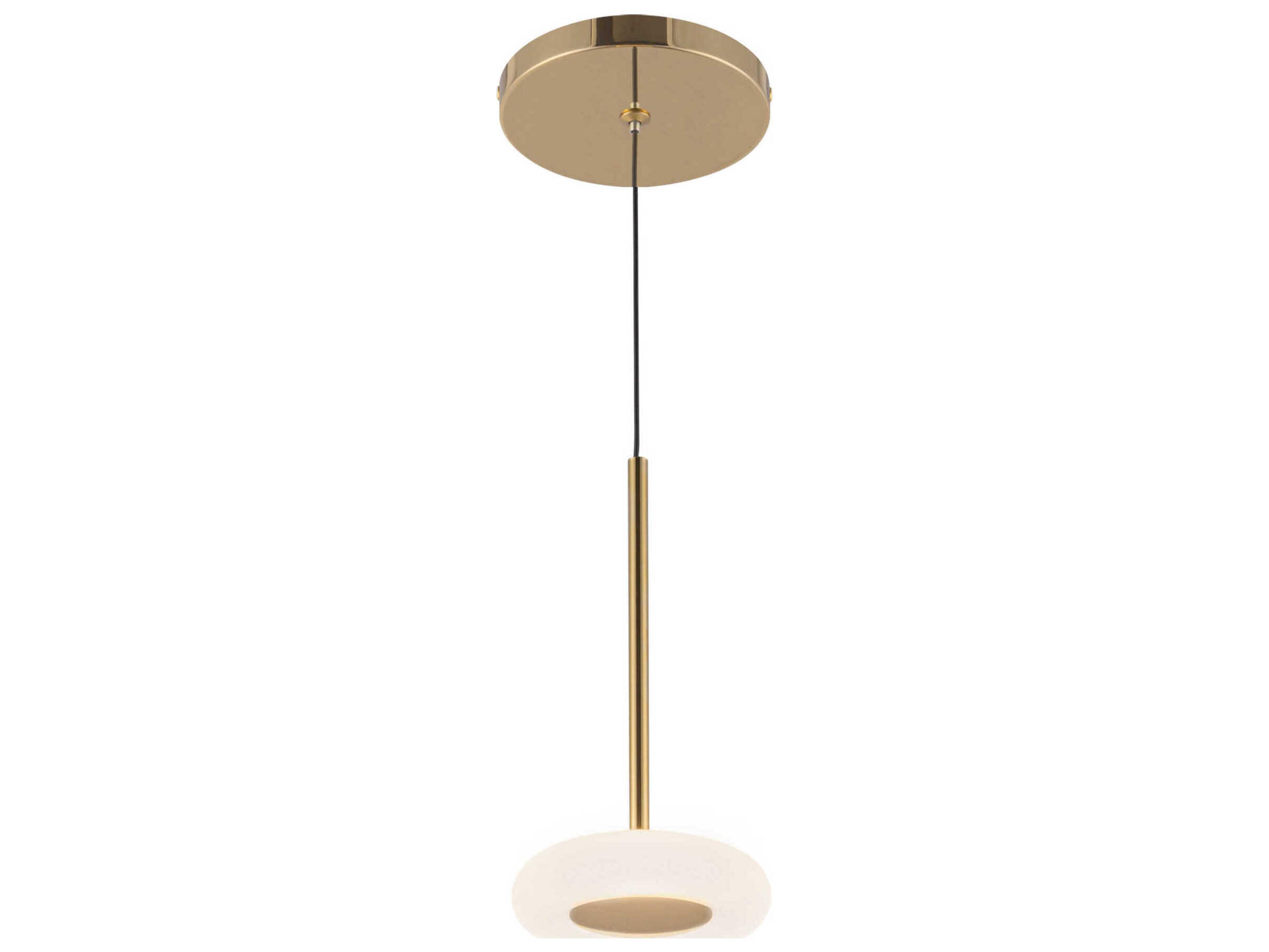Kuzco Lighting Stephord Metallic Brass Round Mini Pendant