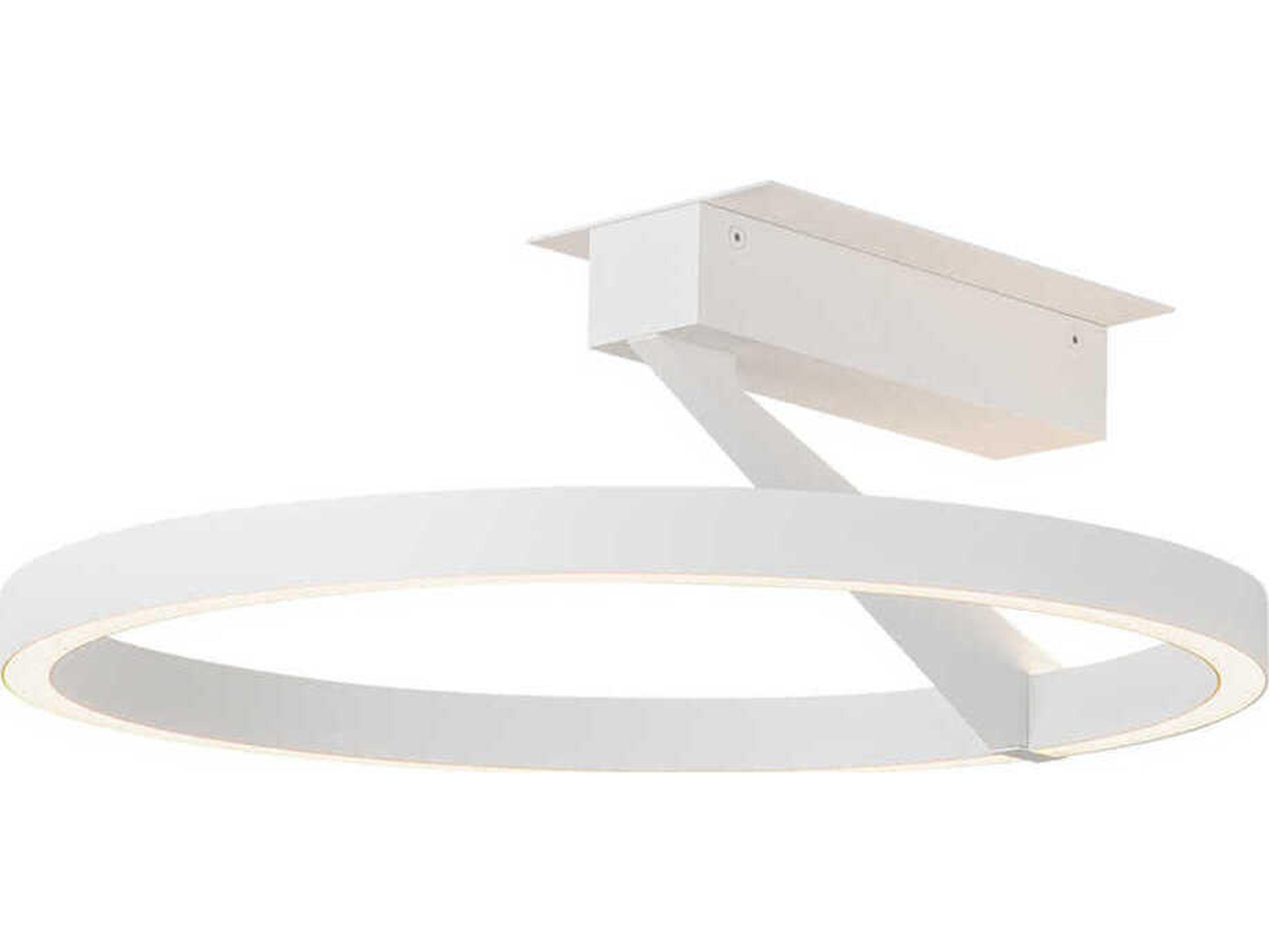 Kuzco Lighting Roda White Round Semi Flush Mount