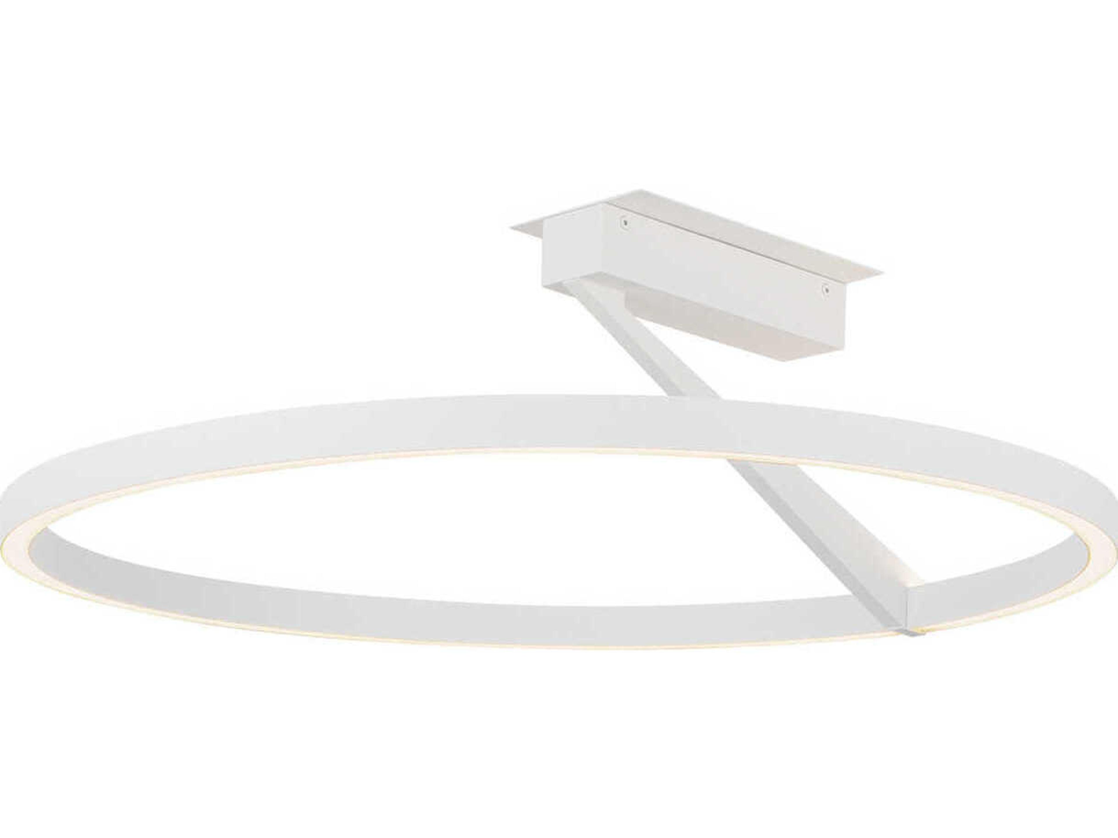 Kuzco Lighting Roda White Round Semi Flush Mount