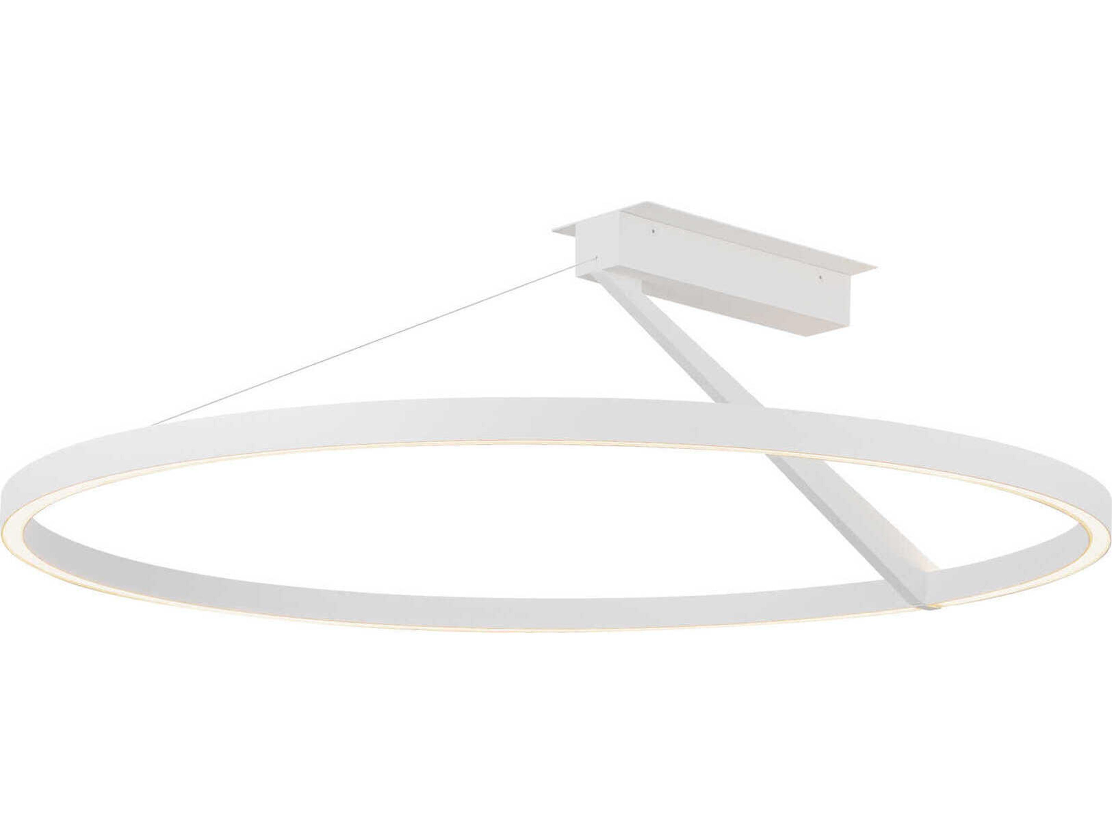 Kuzco Lighting Roda White Round Semi Flush Mount