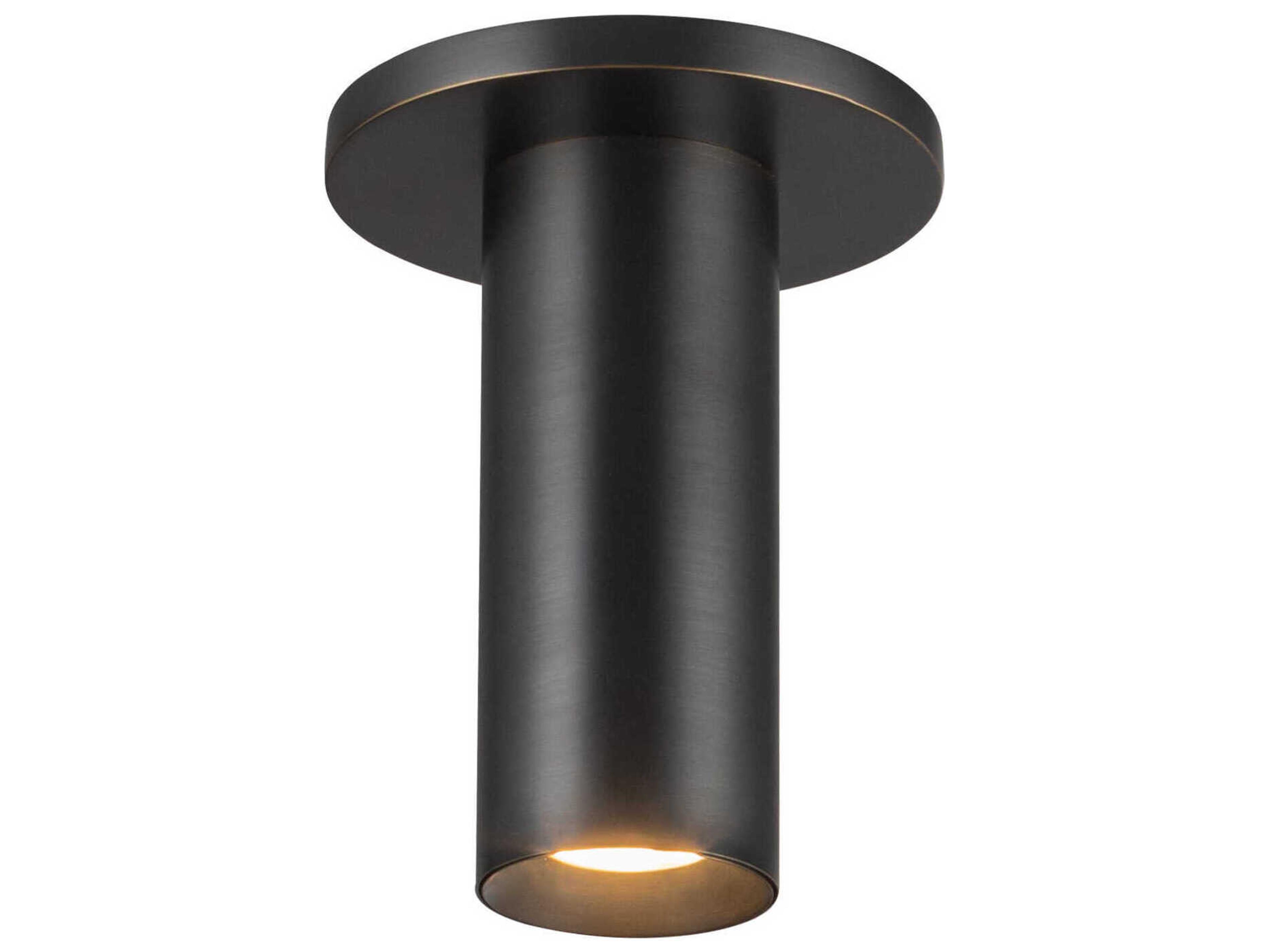 Kuzco Lighting Mason Urban Bronze Cylinder Semi Flush Mount