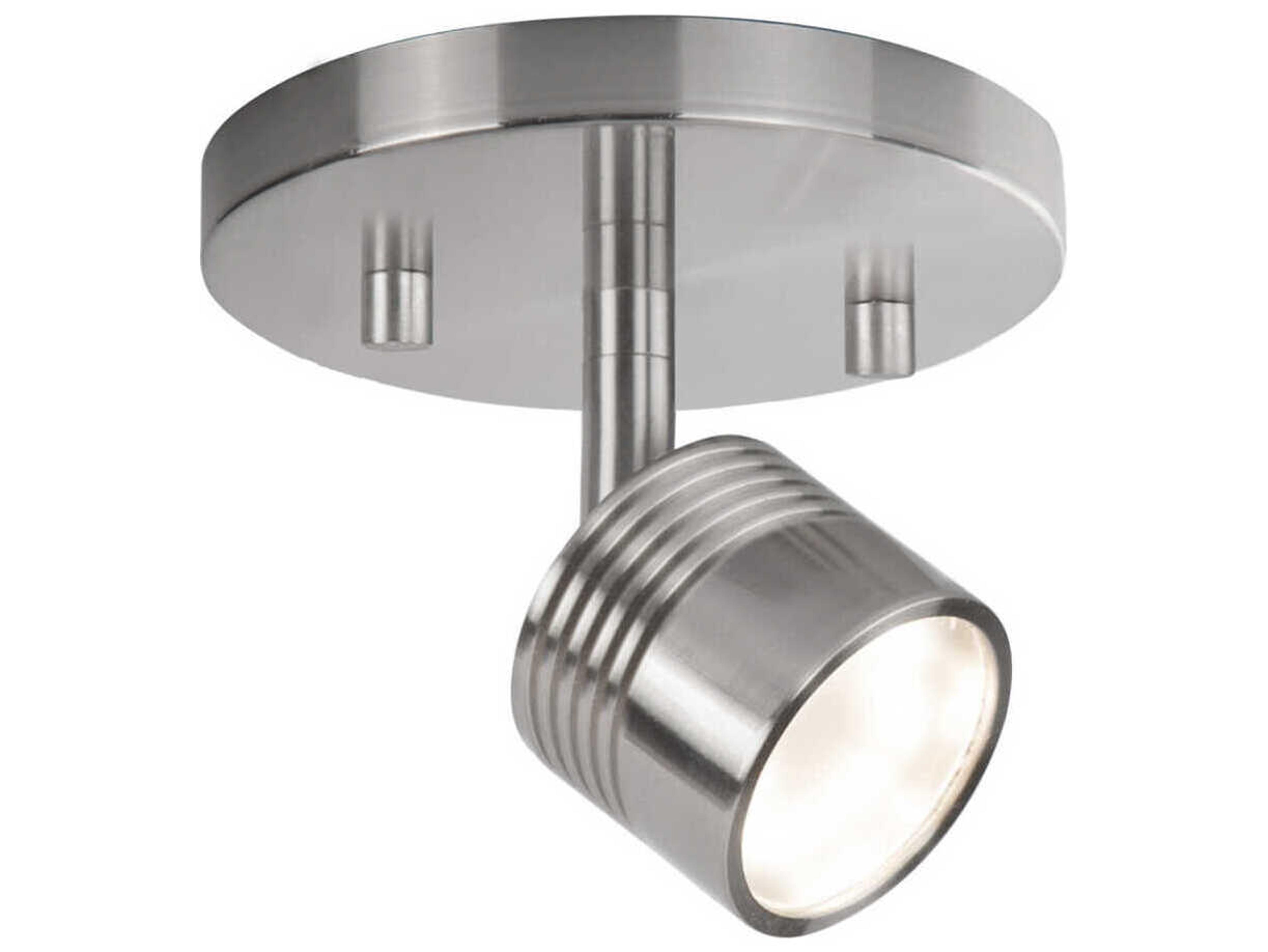 Kuzco Lighting Lyra Brushed Nickel Cylinder Track & Rail Light