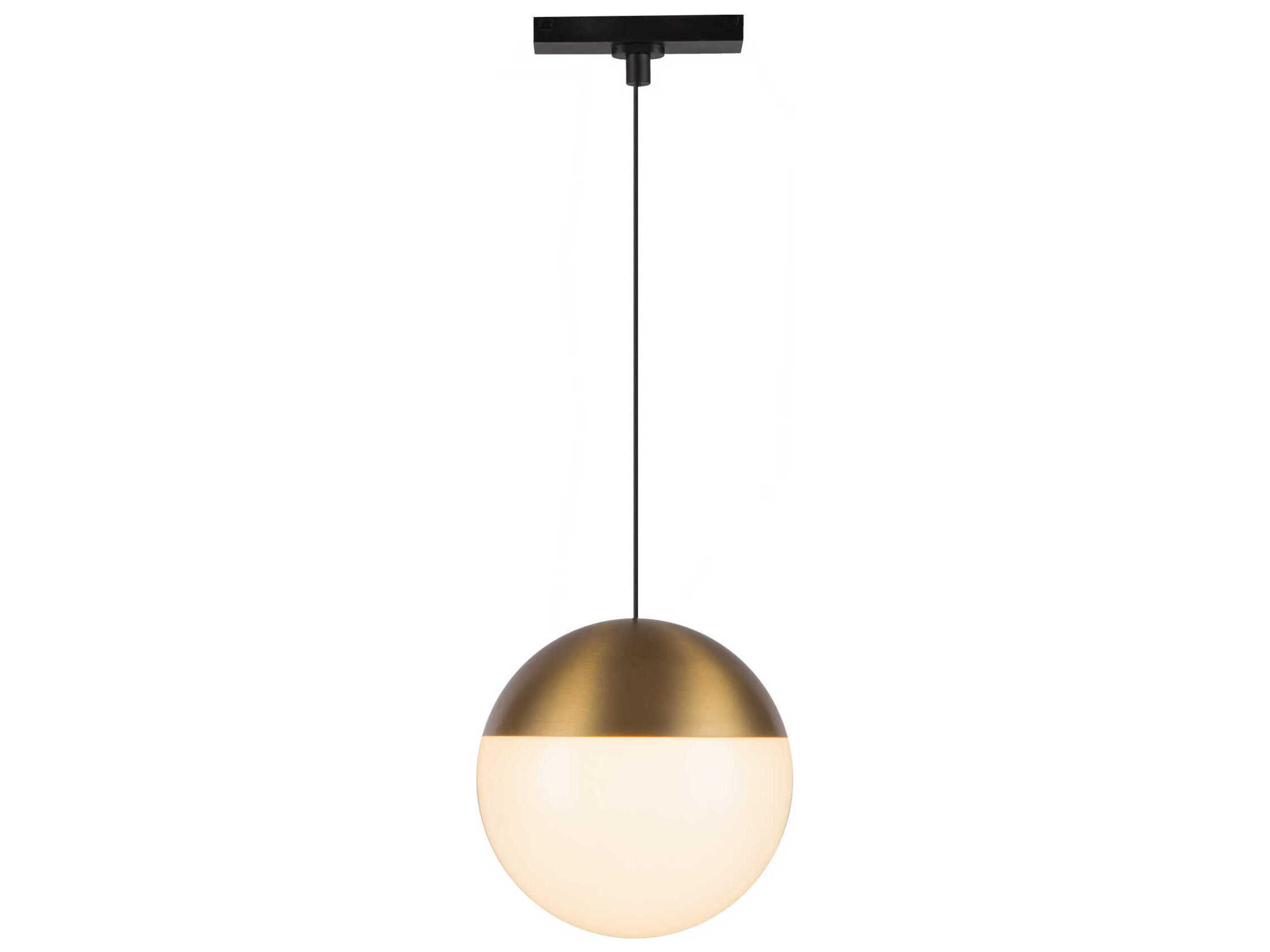 Kuzco Lighting Monae Brushed Gold Globe Trilo Track Pendant