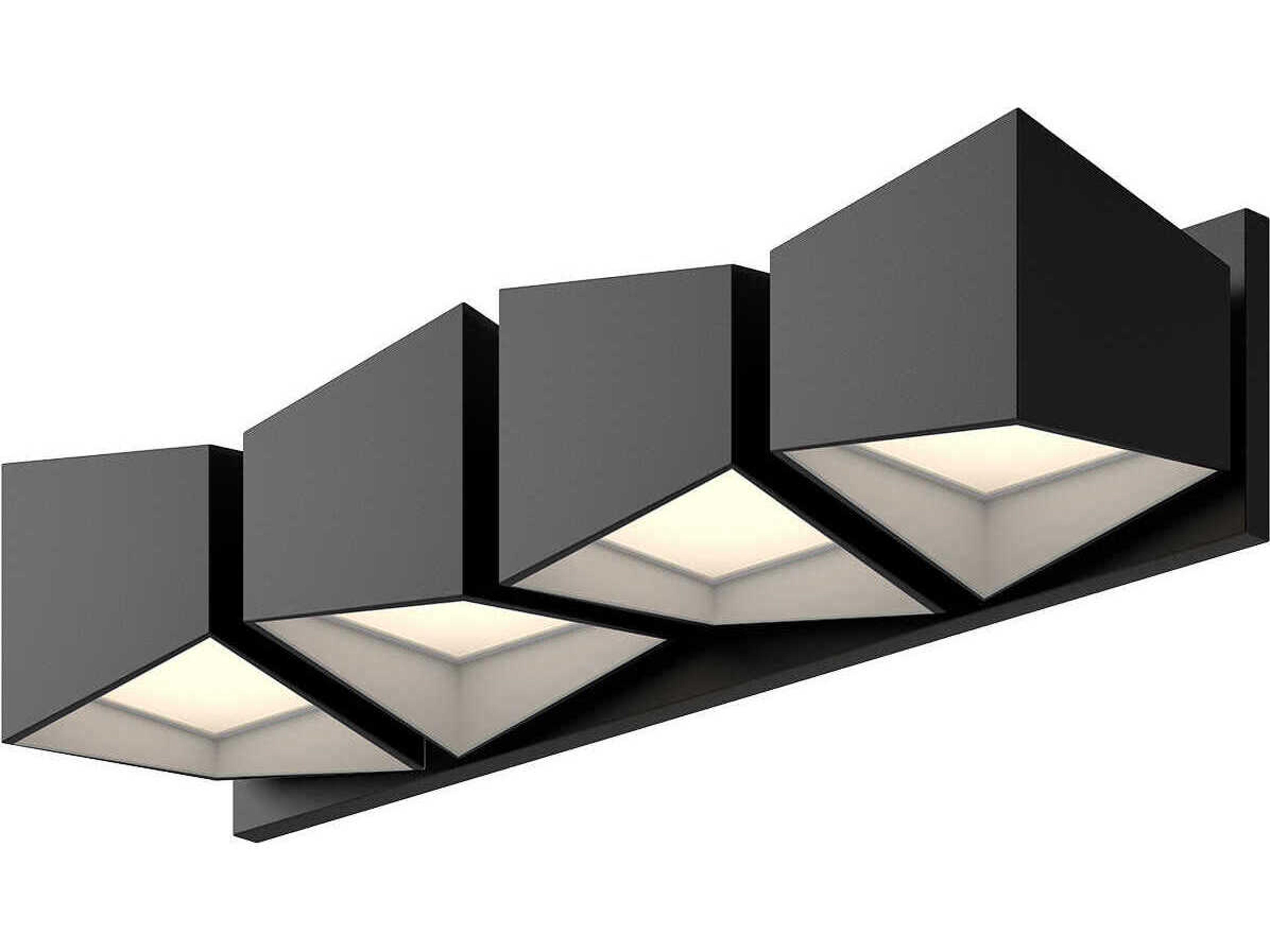 Kuzco Lighting Cubix Black White Vanity Light