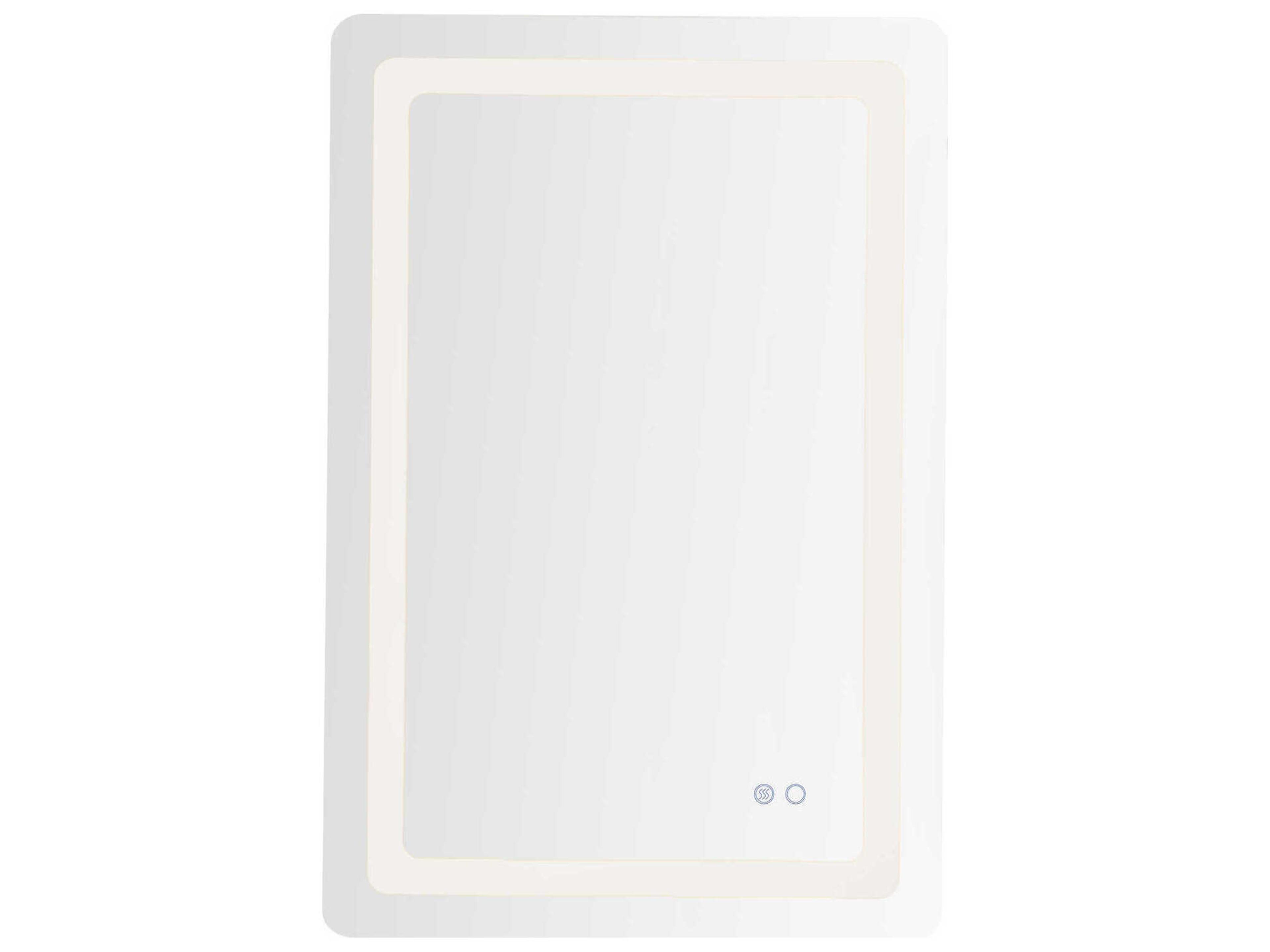 Kuzco Lighting Seneca Sandblasted Merc Edge Rectangular Wall Mirror