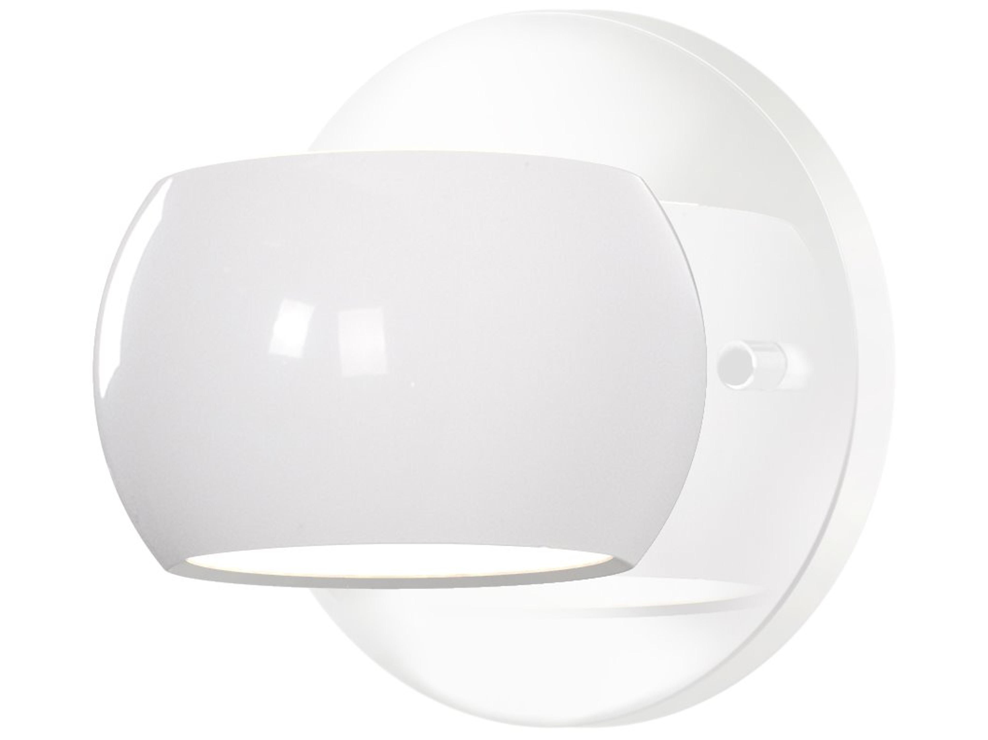 Kuzco Lighting Flux Gloss White Wall Sconce