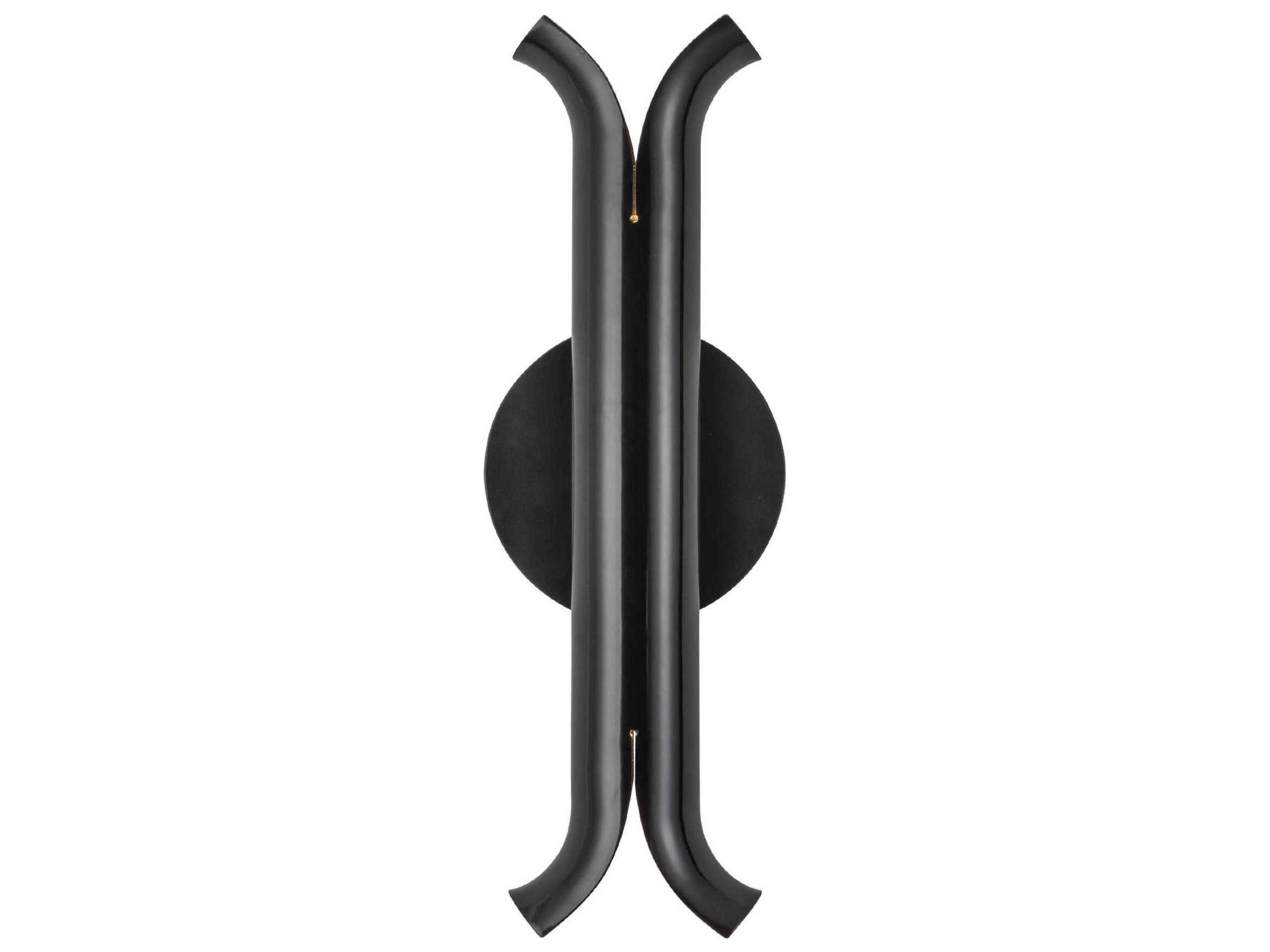 Kuzco Lighting Husk Glossy Black Wall Sconce