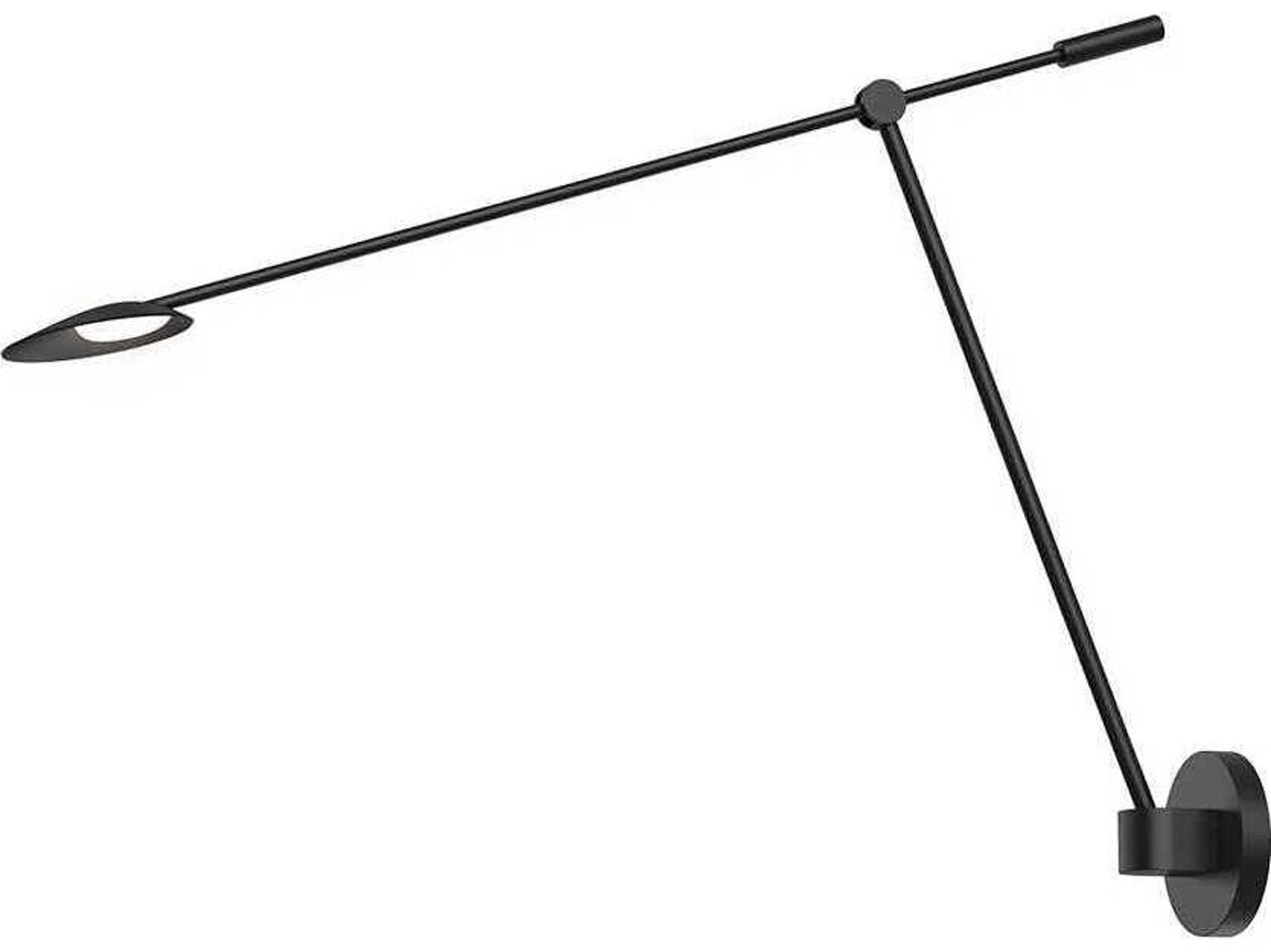 Kuzco Lighting Rotaire Black Swing Wall Sconce
