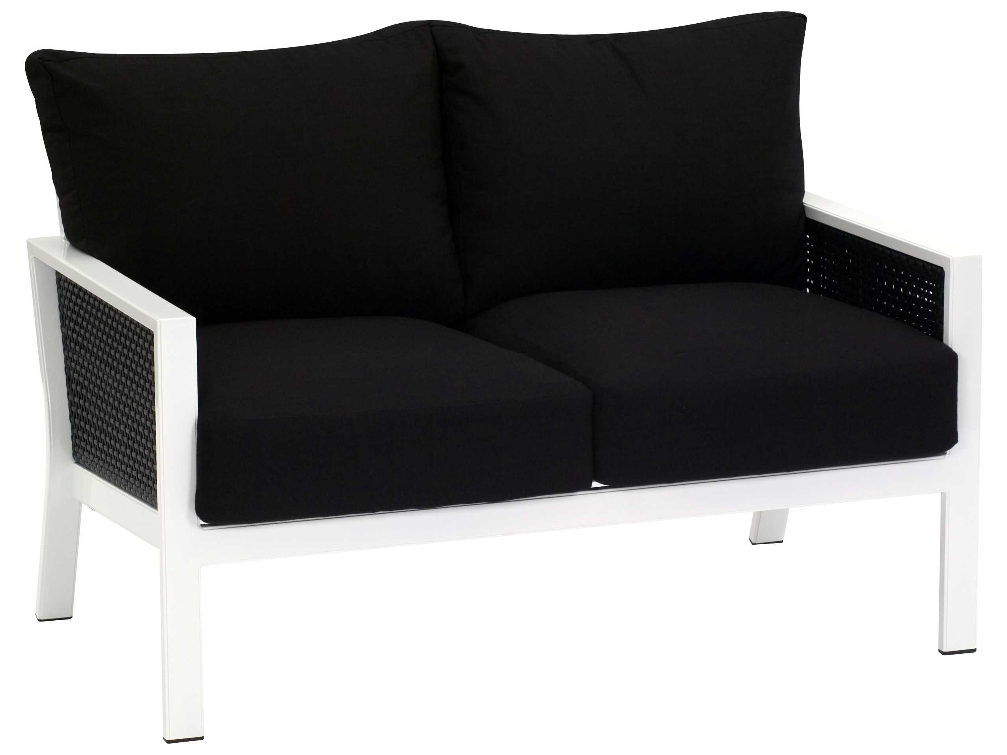 Koverton Parkview Woven Wicker Deep Seating Outdoor Patio Loveseat