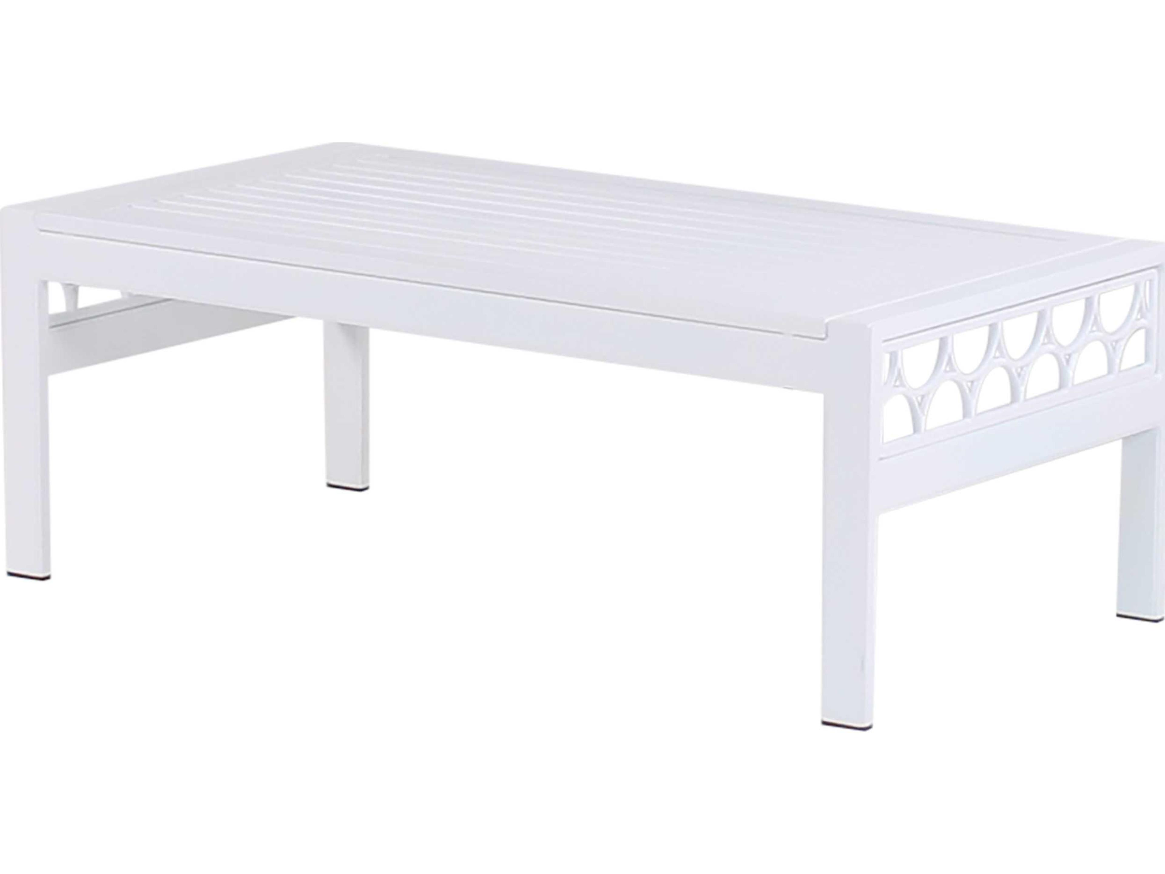 Koverton Parkview Cast Aluminum Rectangular Patio Coffee Table