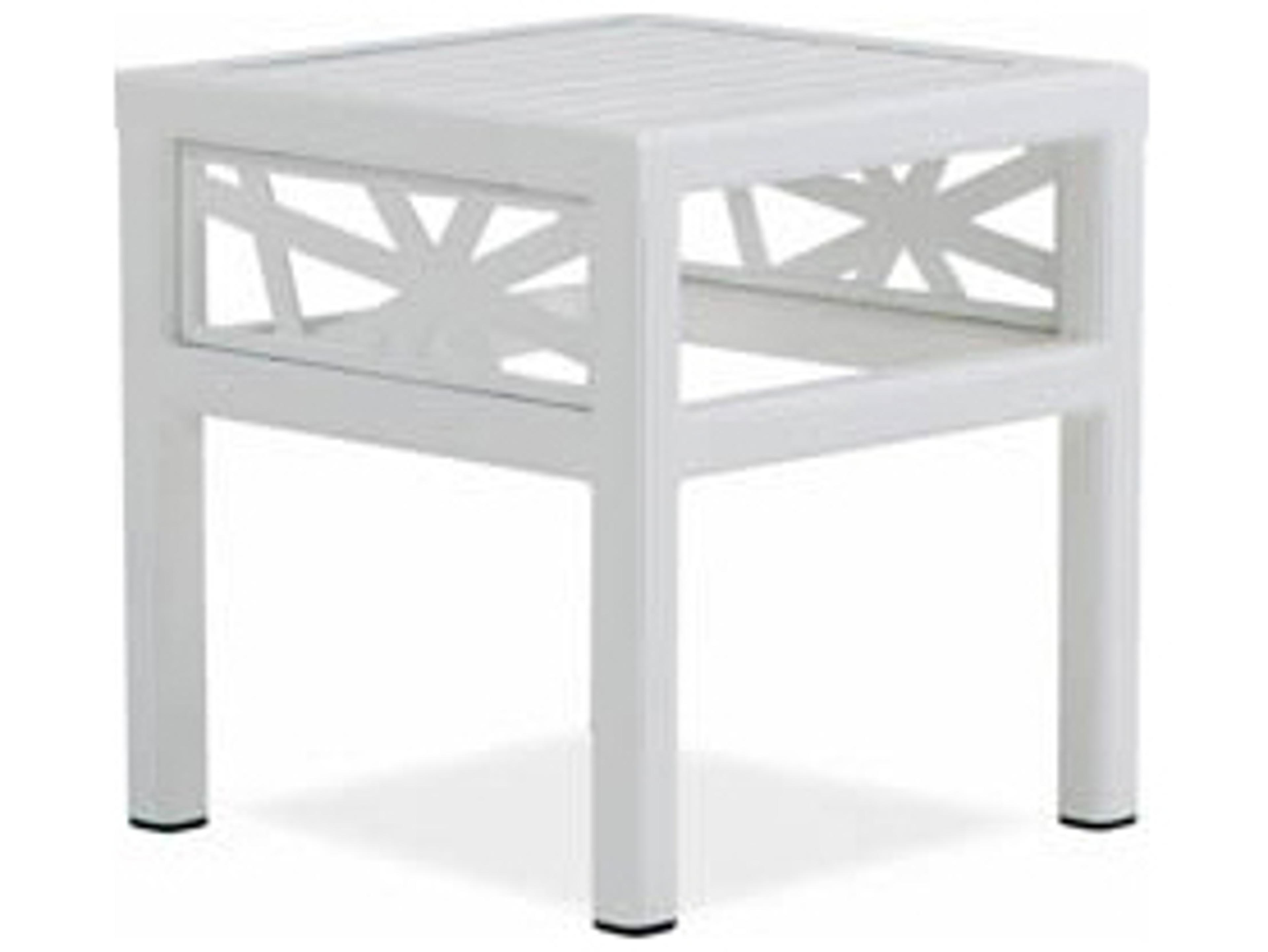 Parkview Knest Cast Aluminum Square Patio Side Table