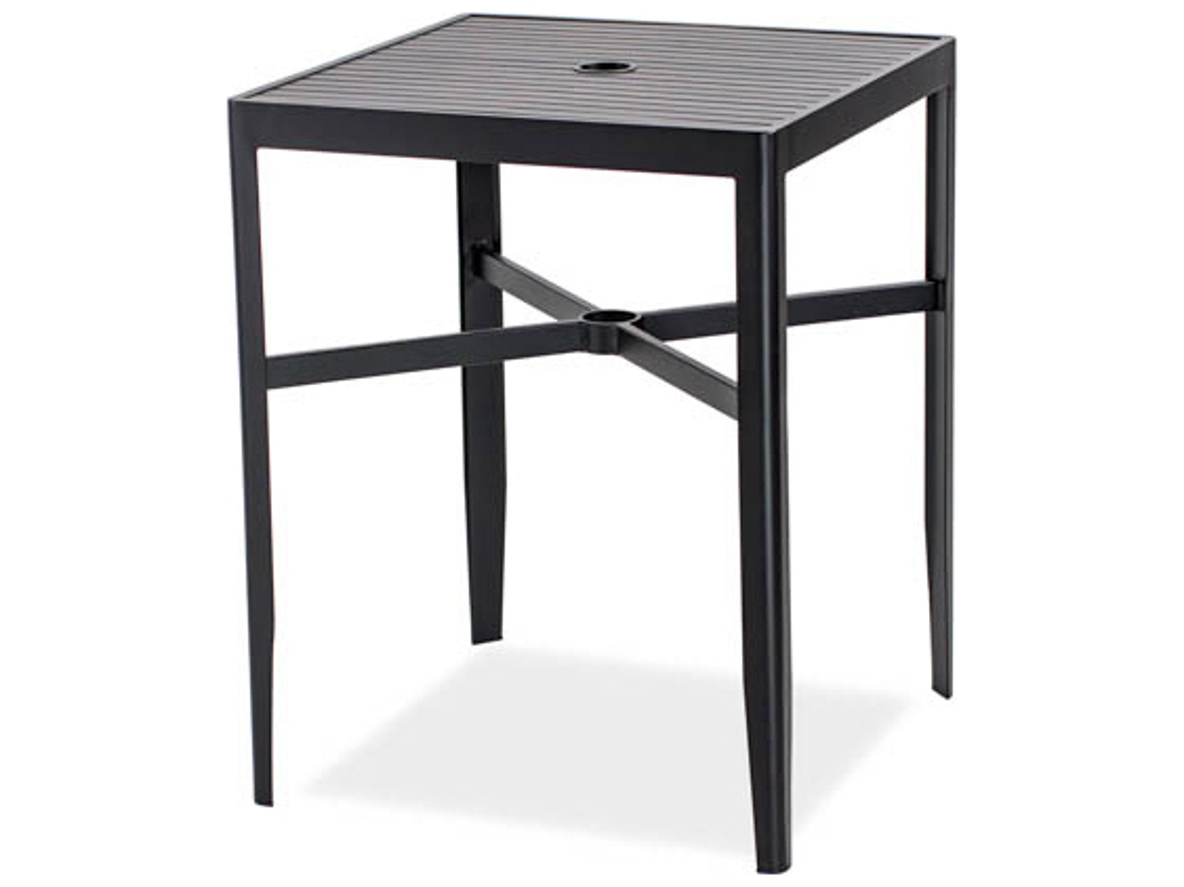 Koverton Serene Square Outdoor Patio Bar Table with Hole