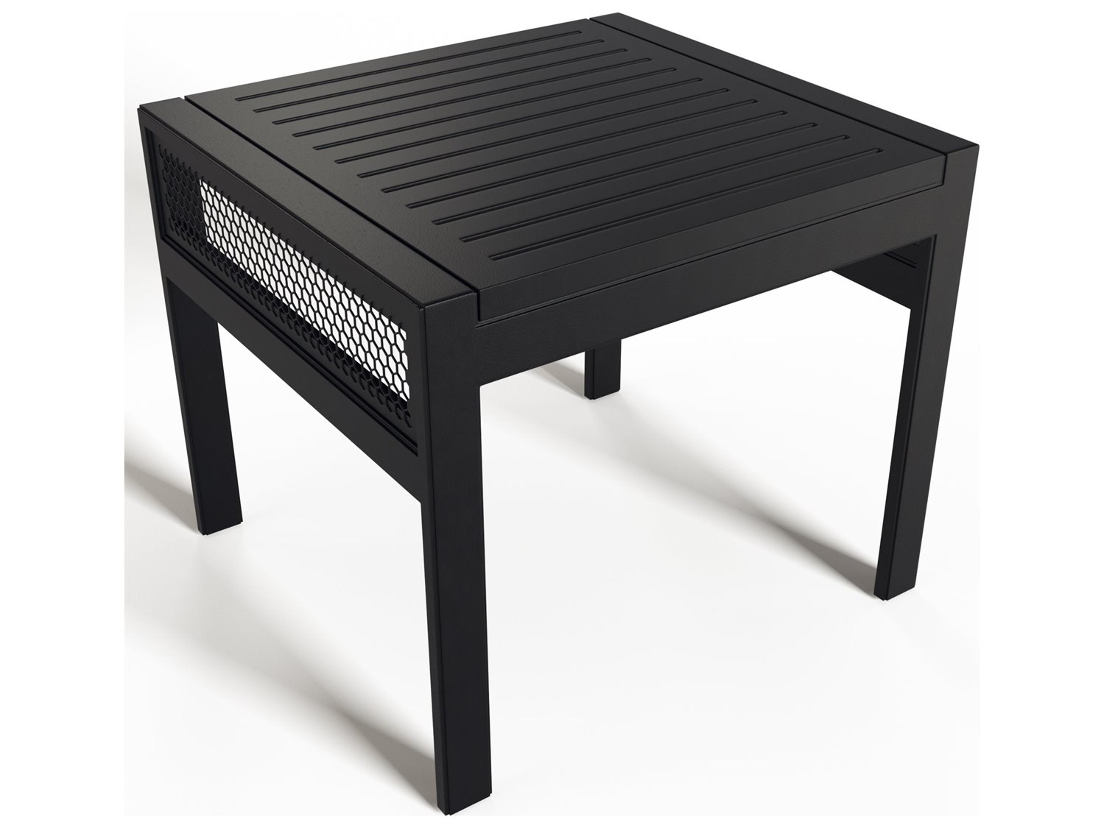 Koverton Hexi Aluminum Rectangular Patio Side Table