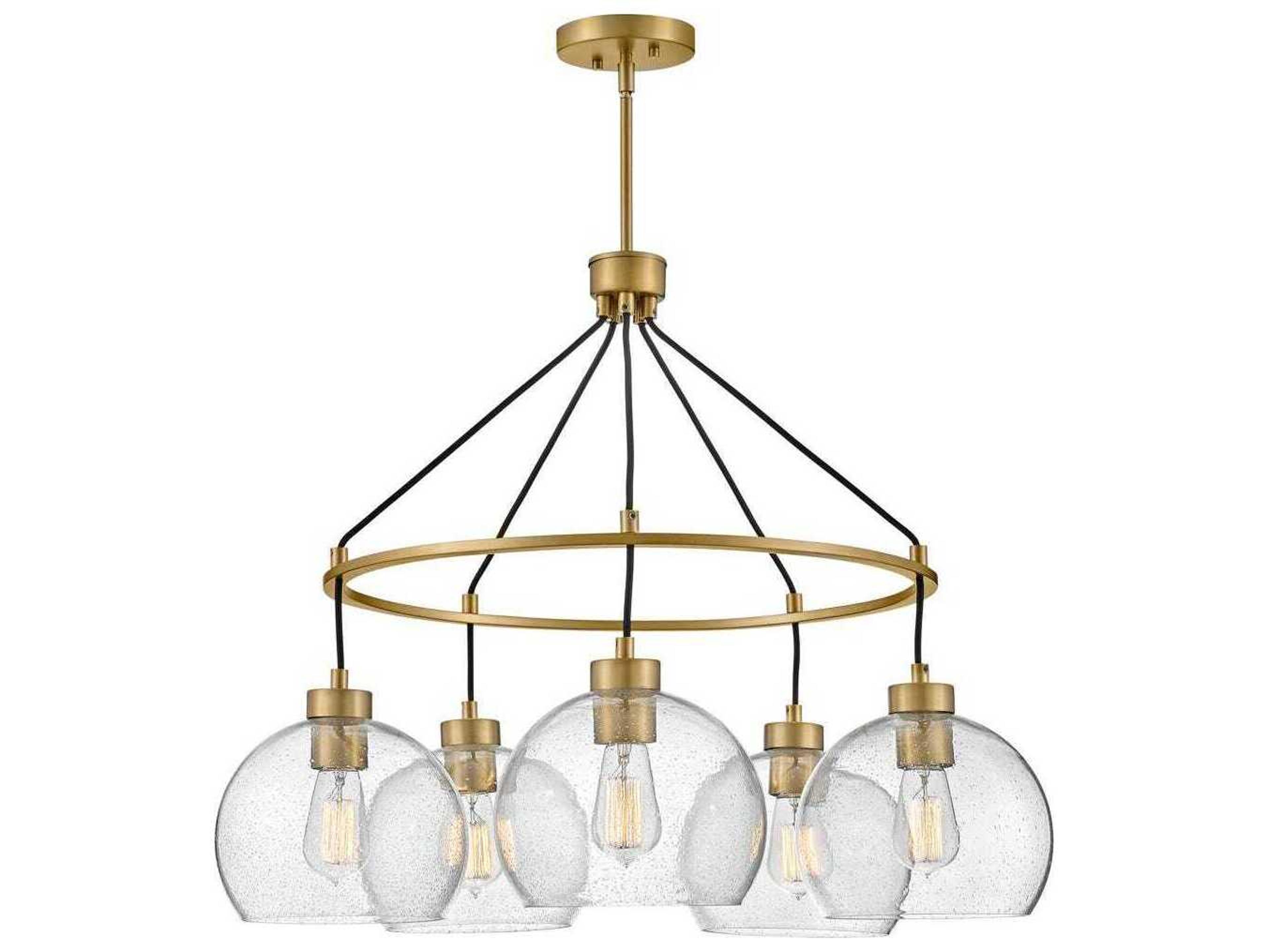 Lark Living Rumi 5-Light Lacquered Brass Globe Chandelier