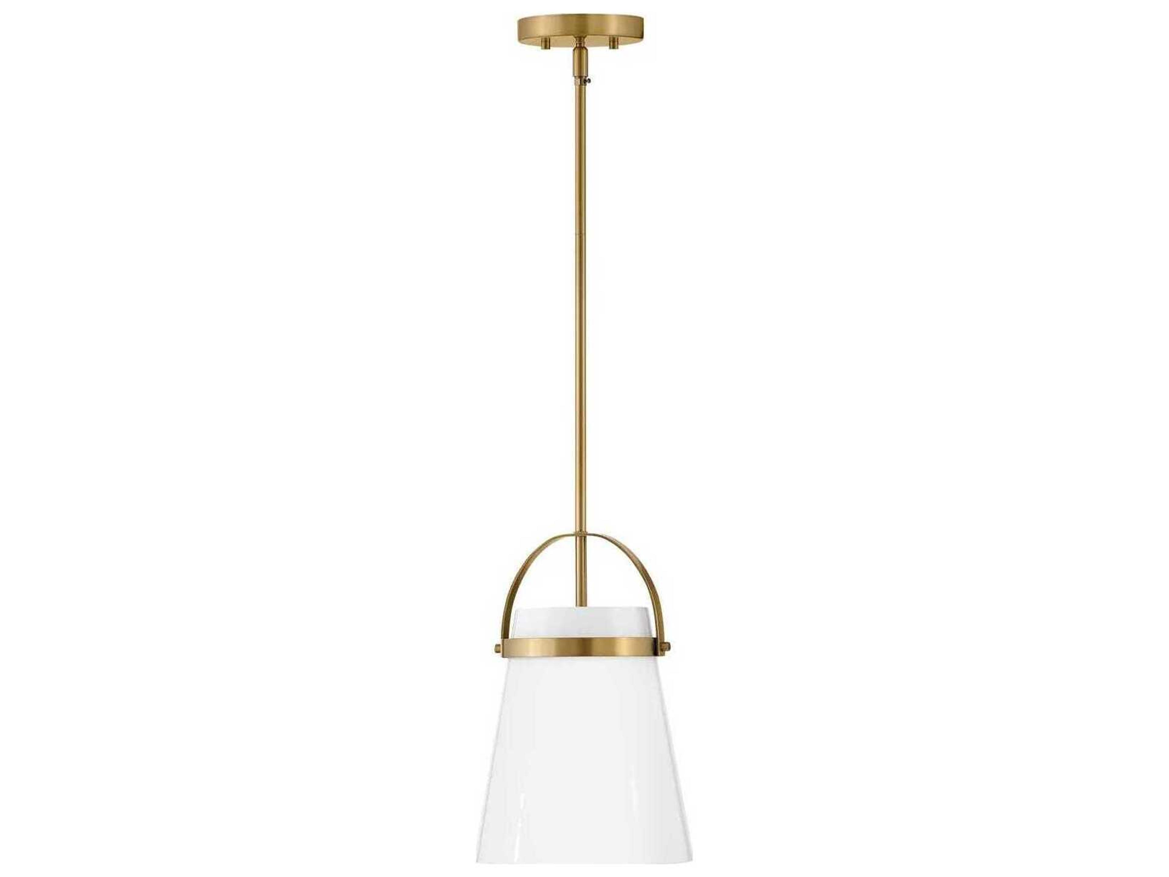 Tori 1-Light Lacquered Brass Mini Pendant