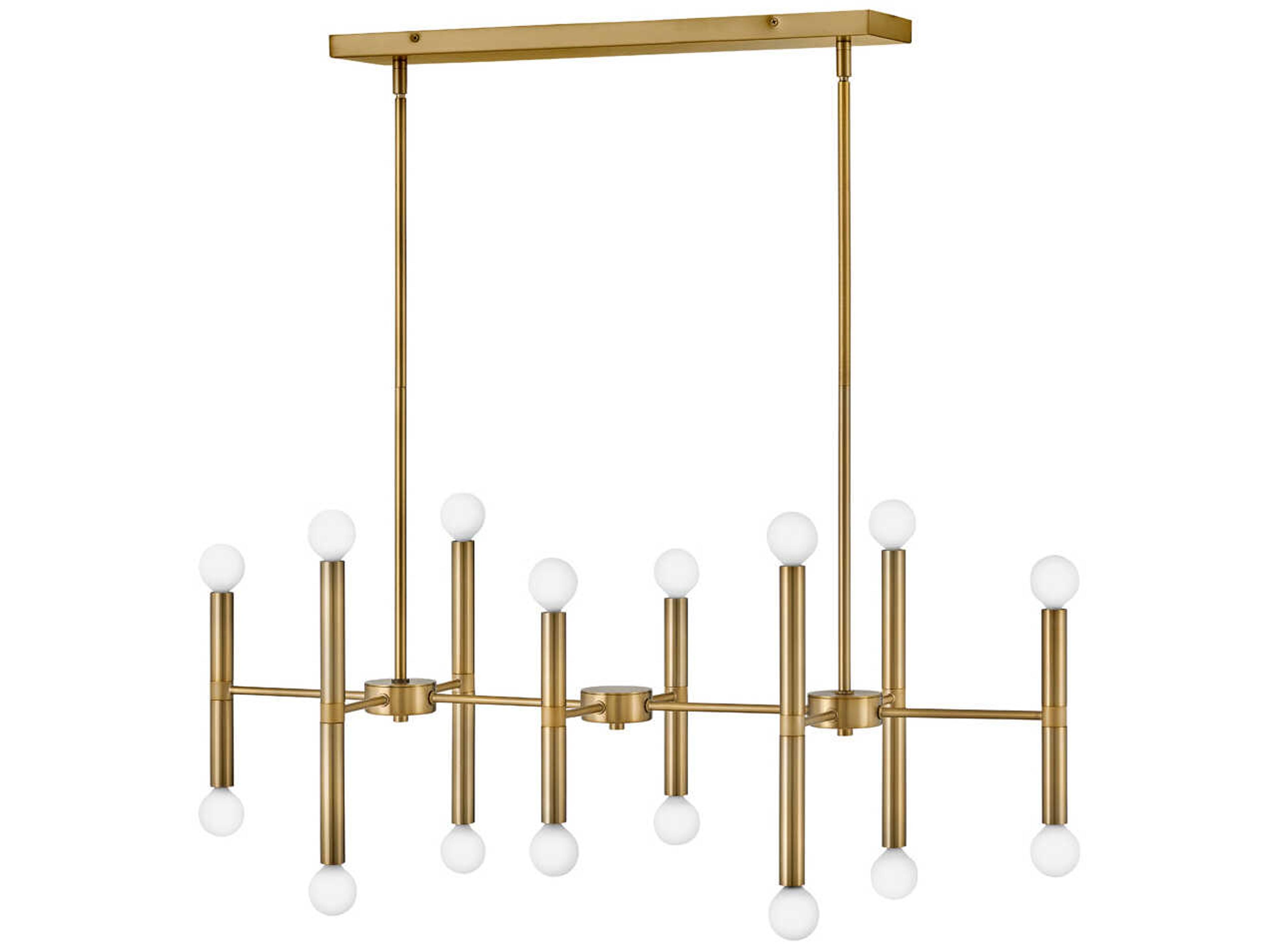Lark Living Millie 16-Light6-Light Lacquered Brass Linear Island Pendant
