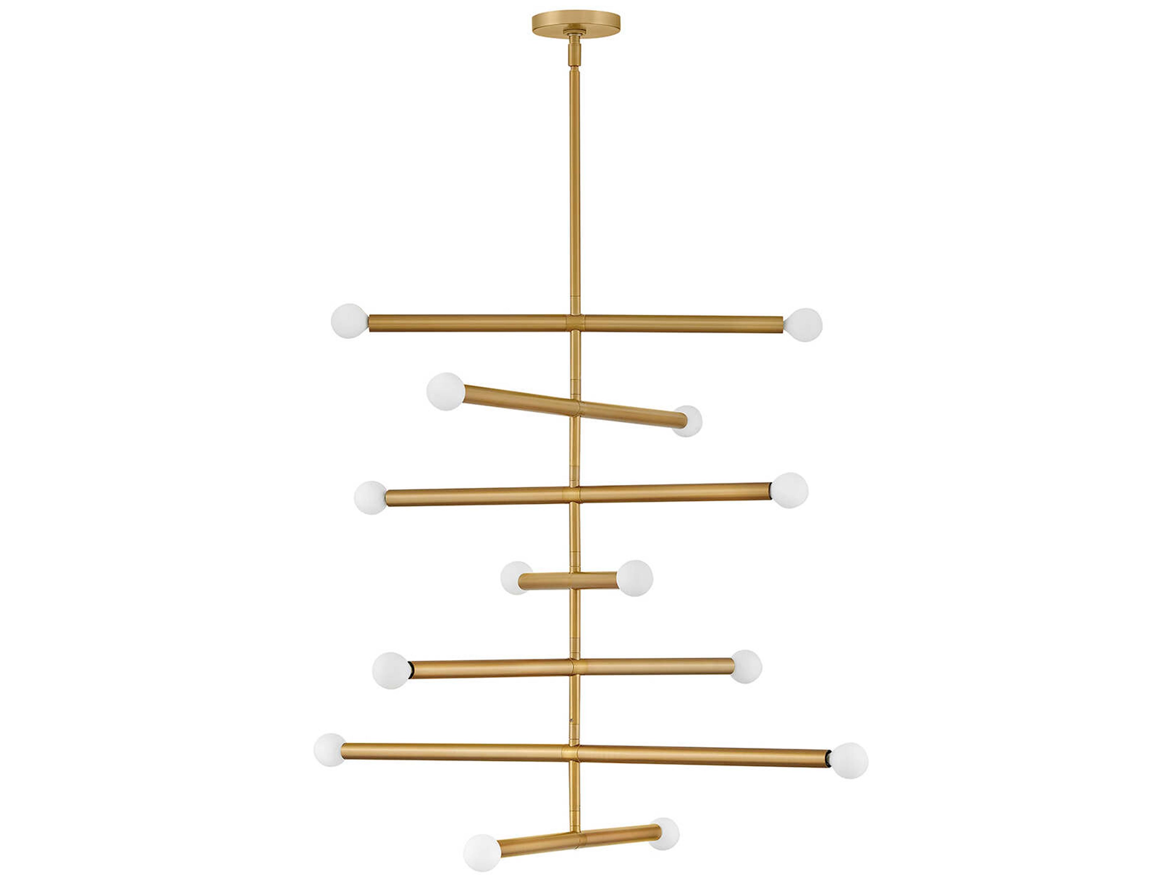 Lark Living Millie 14-Light Lacquered Brass Chandelier