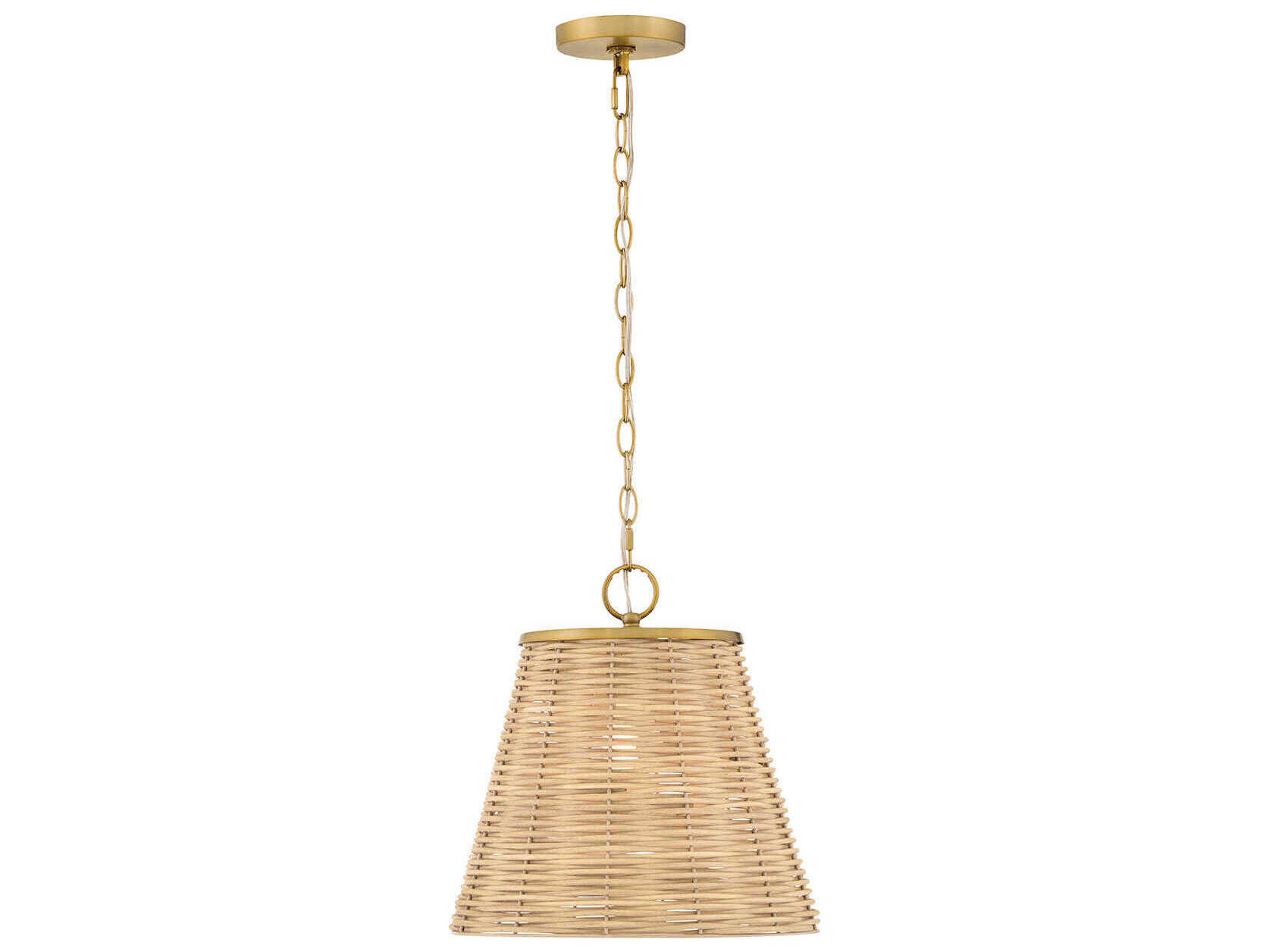 Lark Living Brynn 1-Light Lacquered Brass Drum Pendant