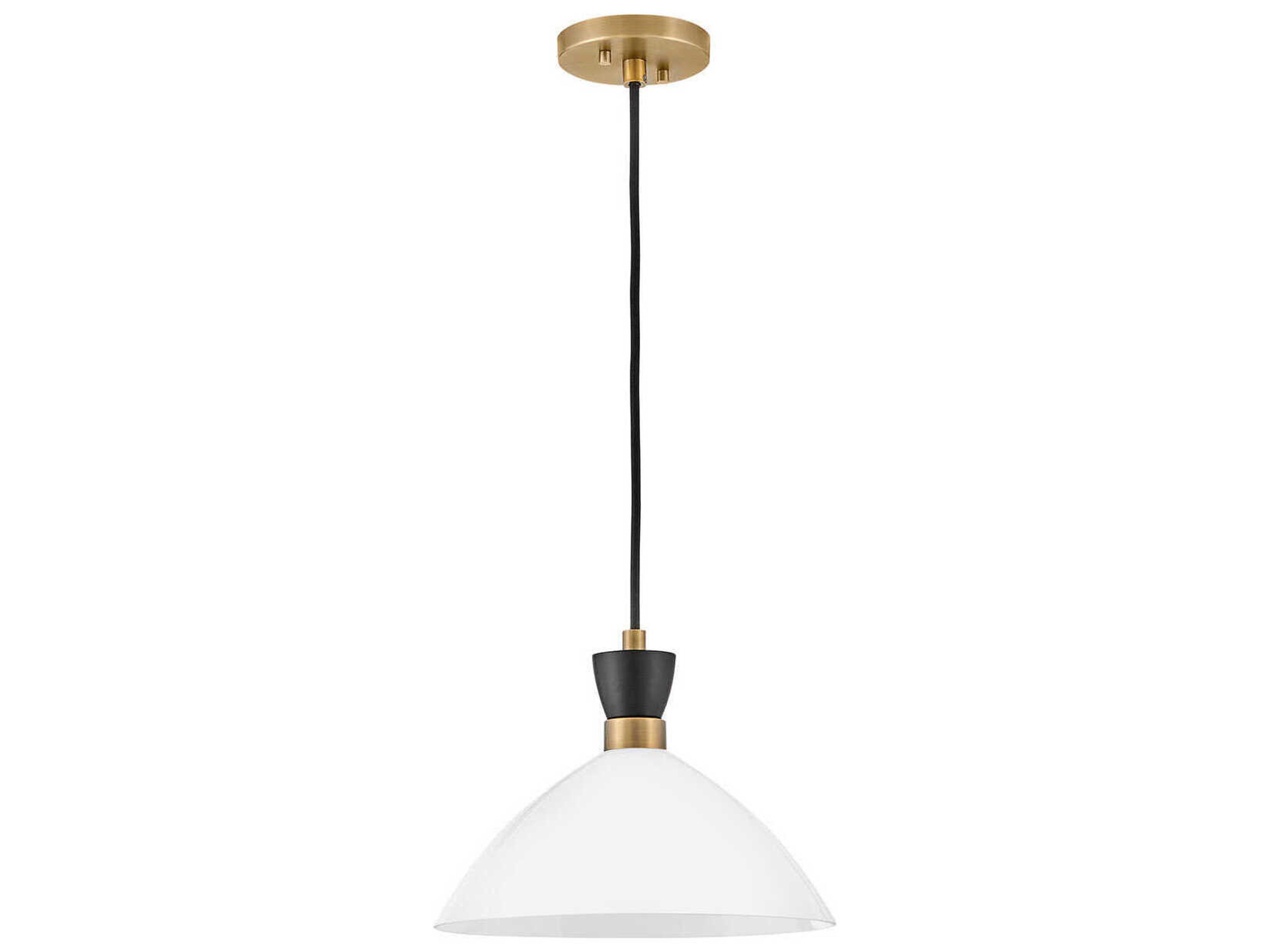 Lark Living Simon 1-Light Black Heritage Brass Pendant