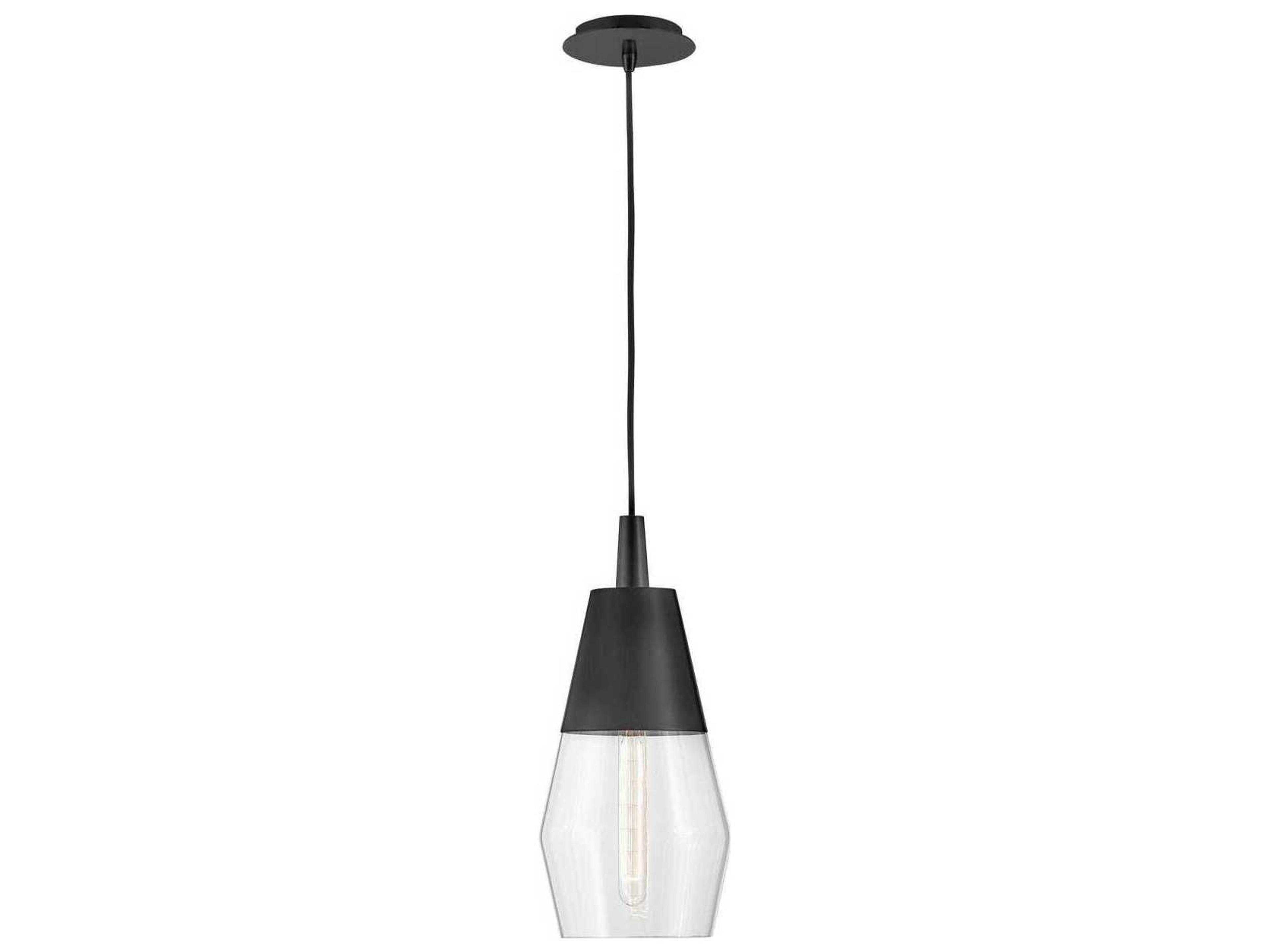 Livie 1-Light Black Mini Pendant