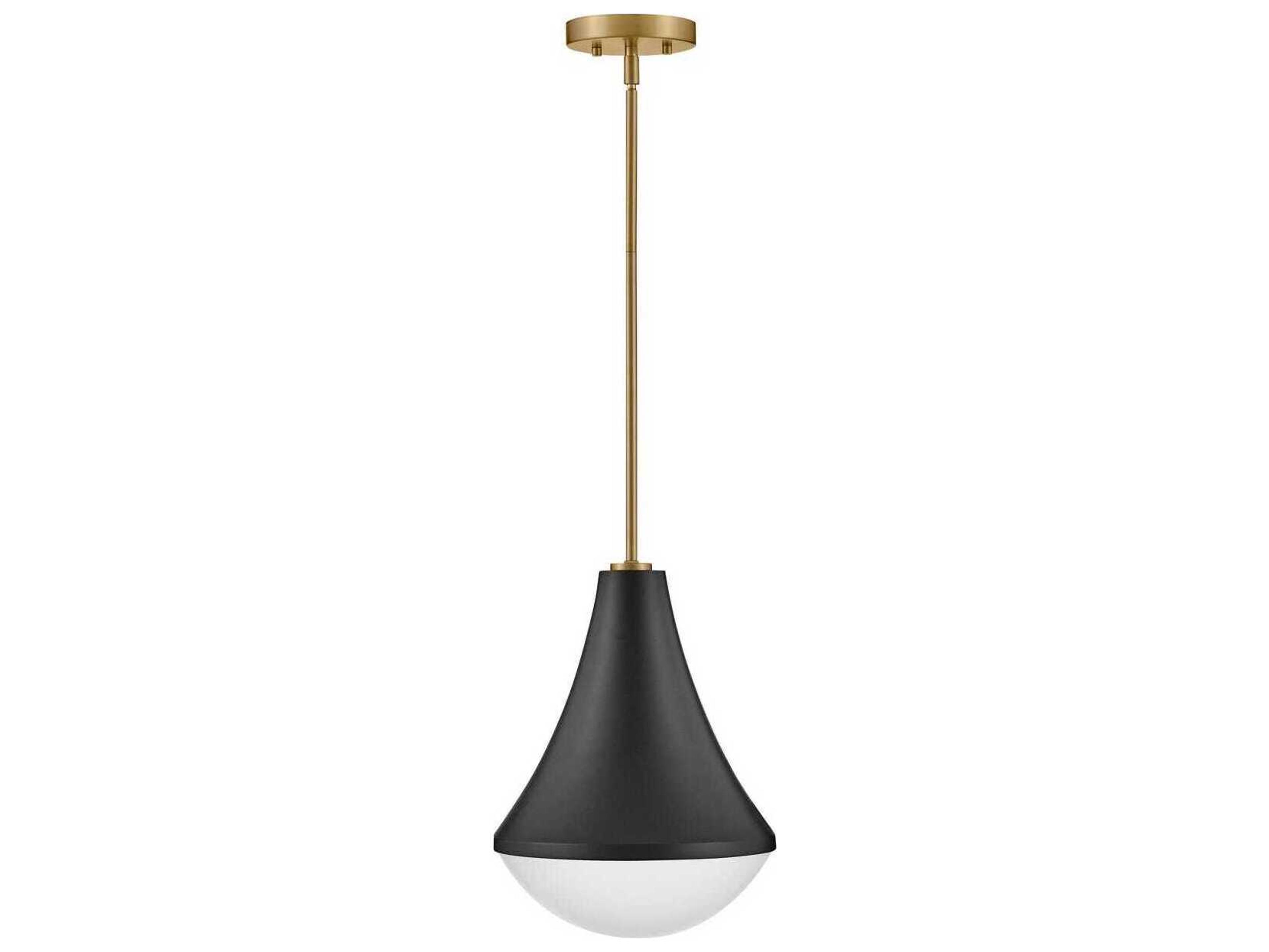 Lark Living Haddie 1-Light Black Lacquered Brass Mini Pendant