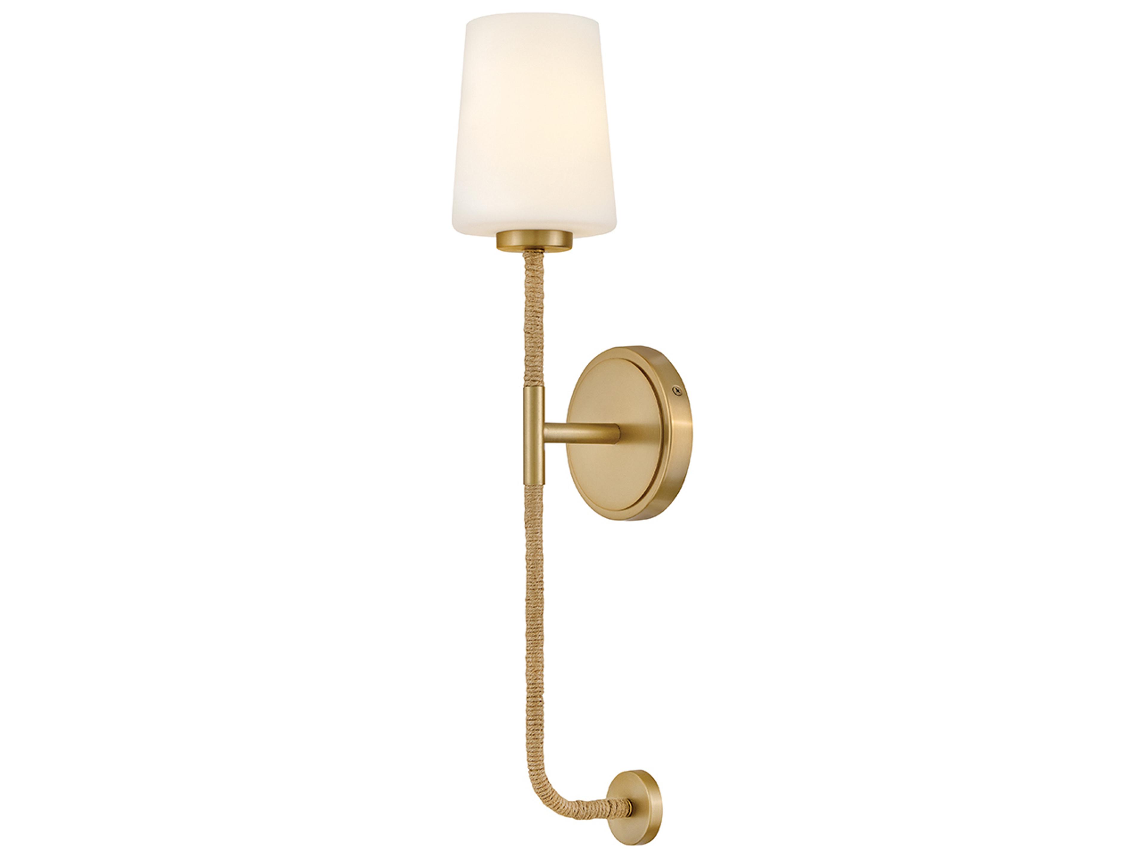 Lark Living Kline 1-Light Lacquered Brass Wall Sconce