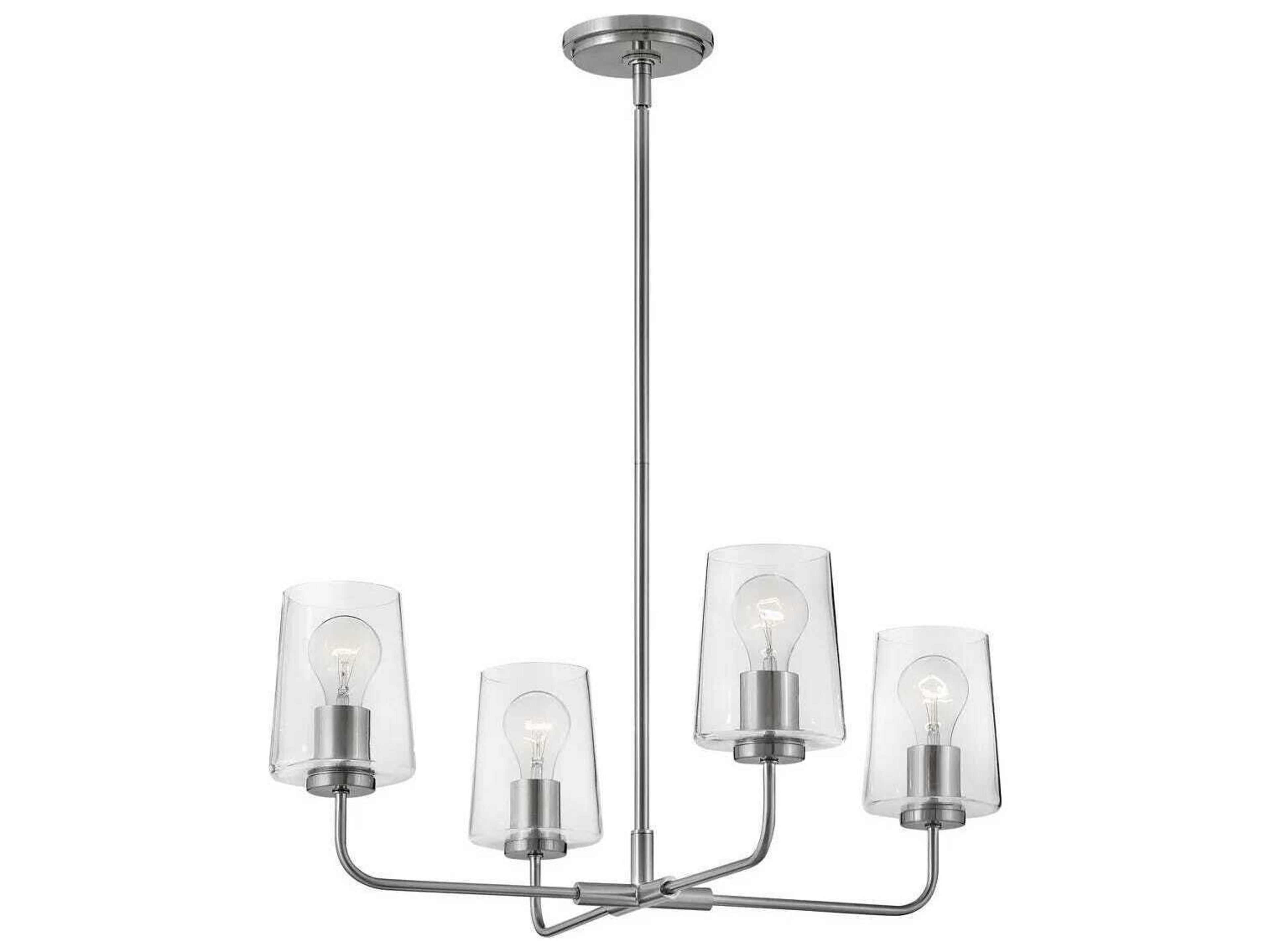 Lark Living Kline 4-Light Brushed Nickel Chandelier