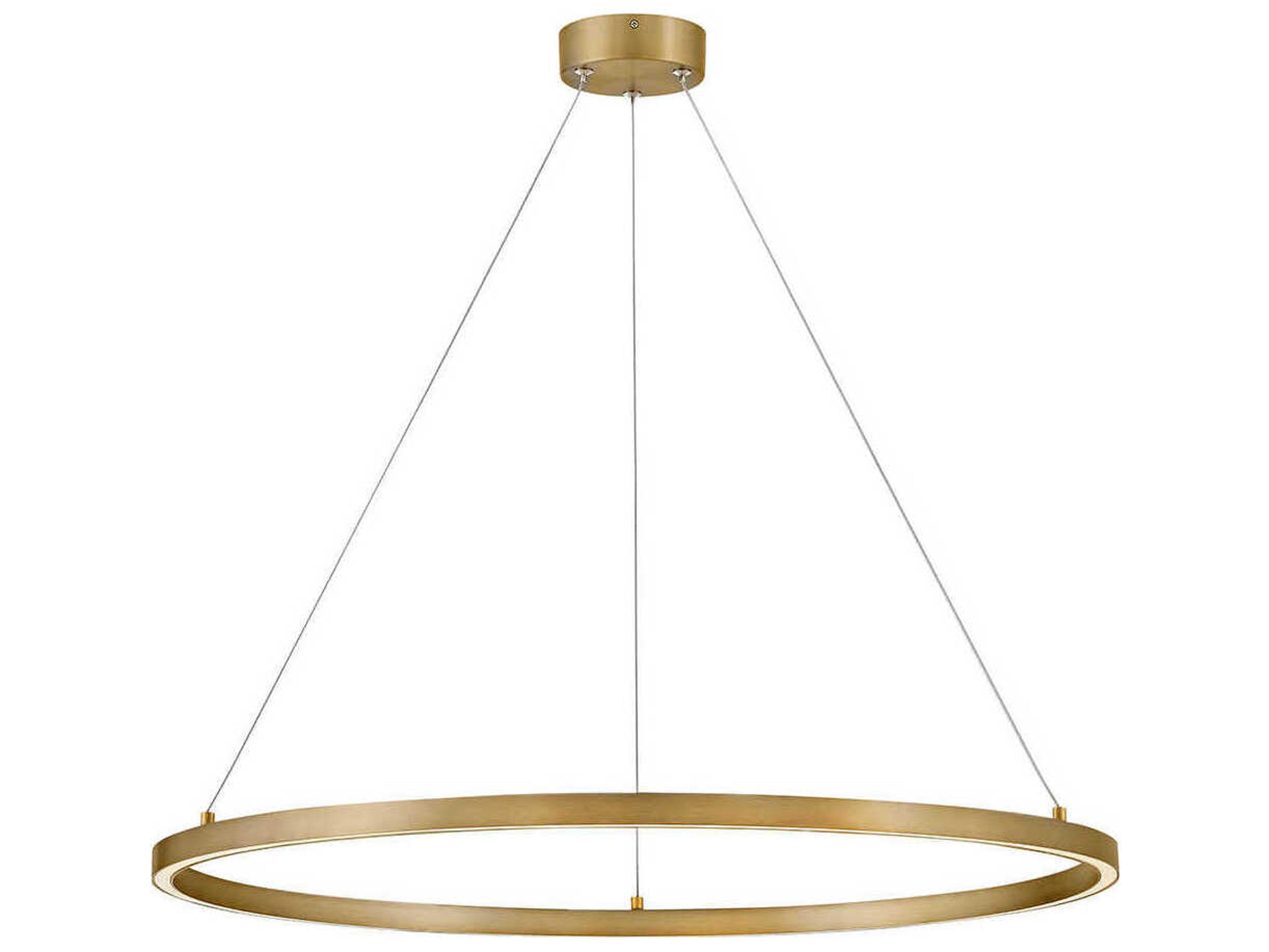 Lark Living Kenna Lacquered Brass Round Pendant