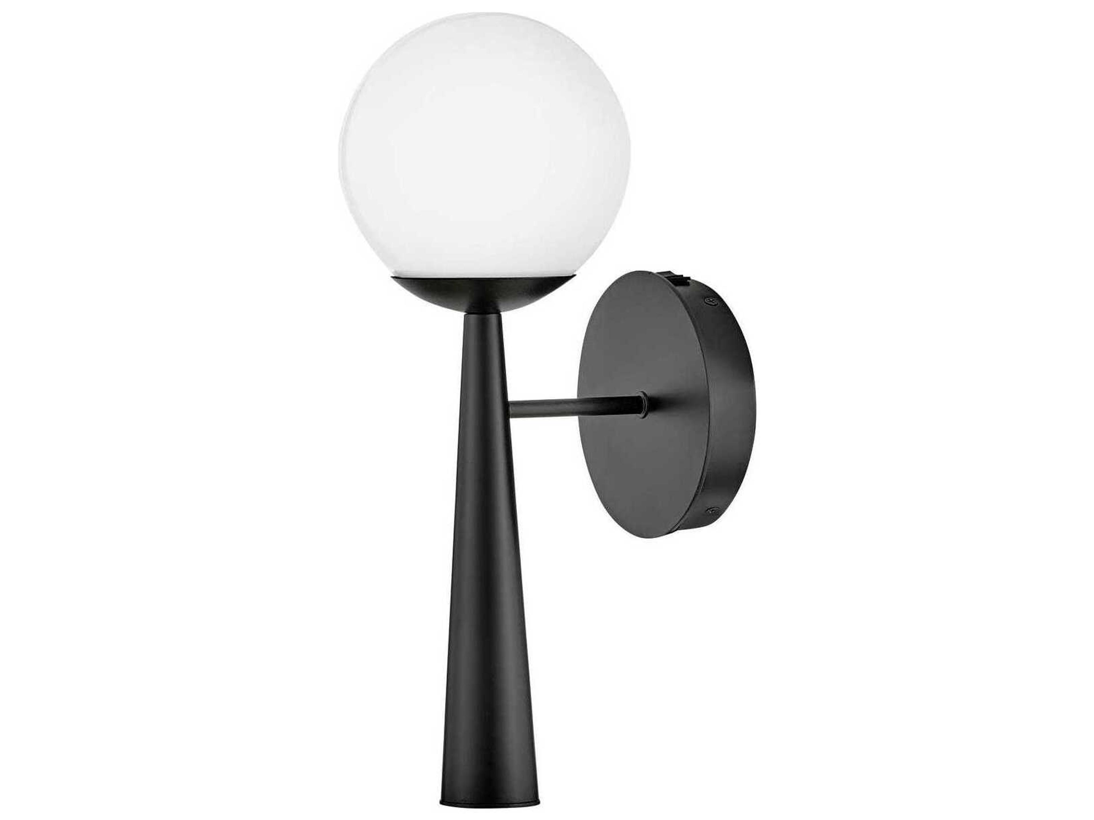 Izzy 1-Light Black Wall Sconce