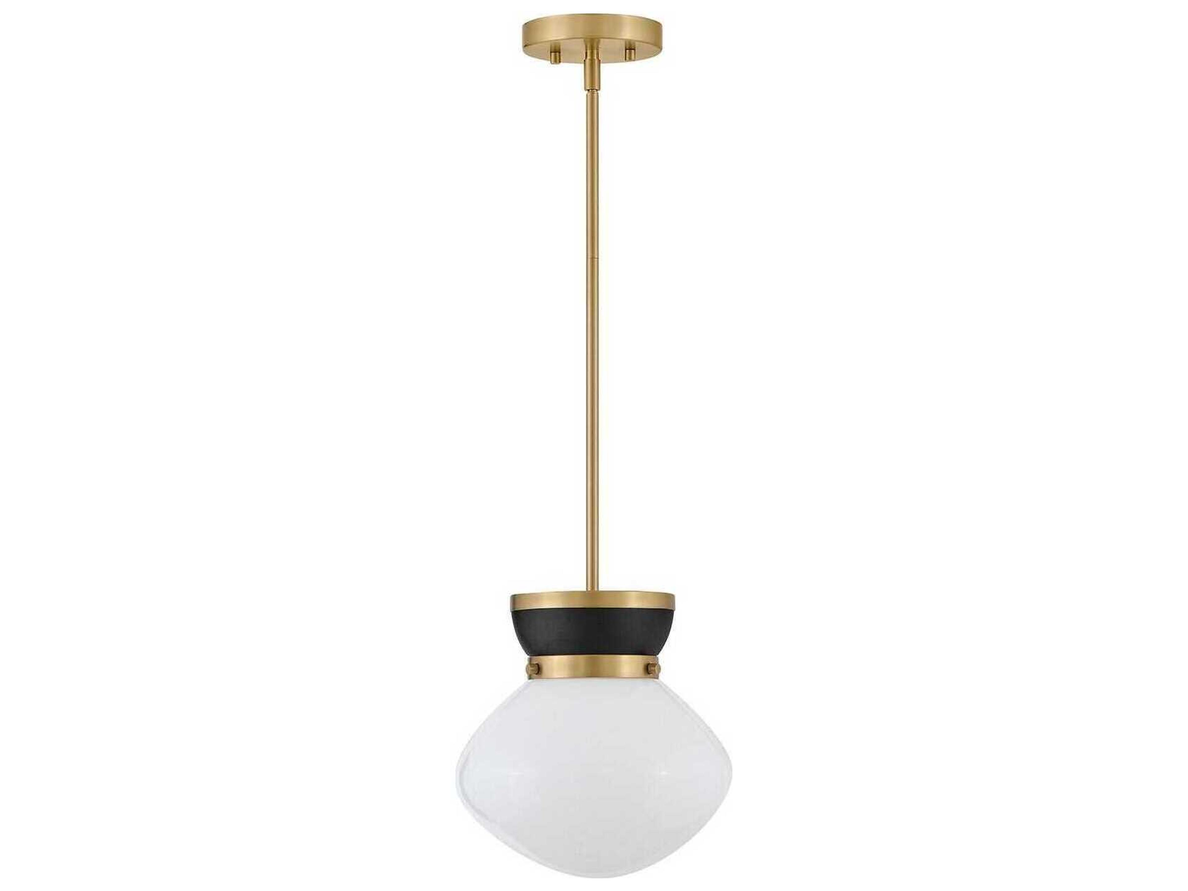 Lark Living Lucy 1-Light Black Lacquered Brass Mini Pendant