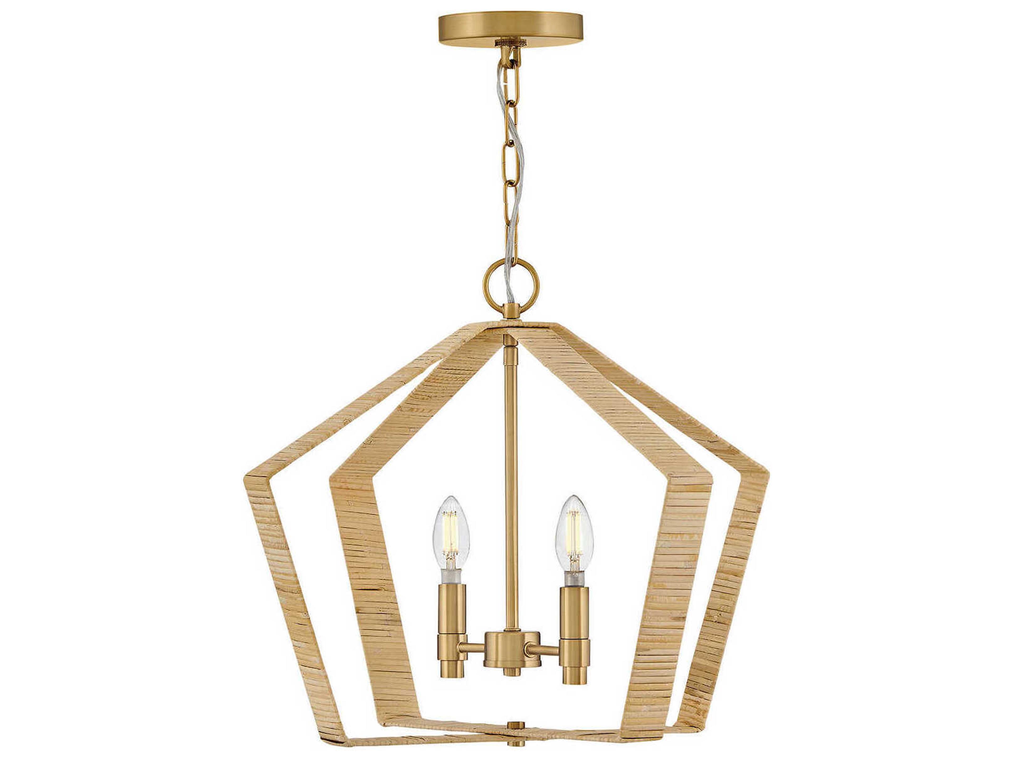 Lark Living Sammi 2-Light Lacquered Brass Pendant