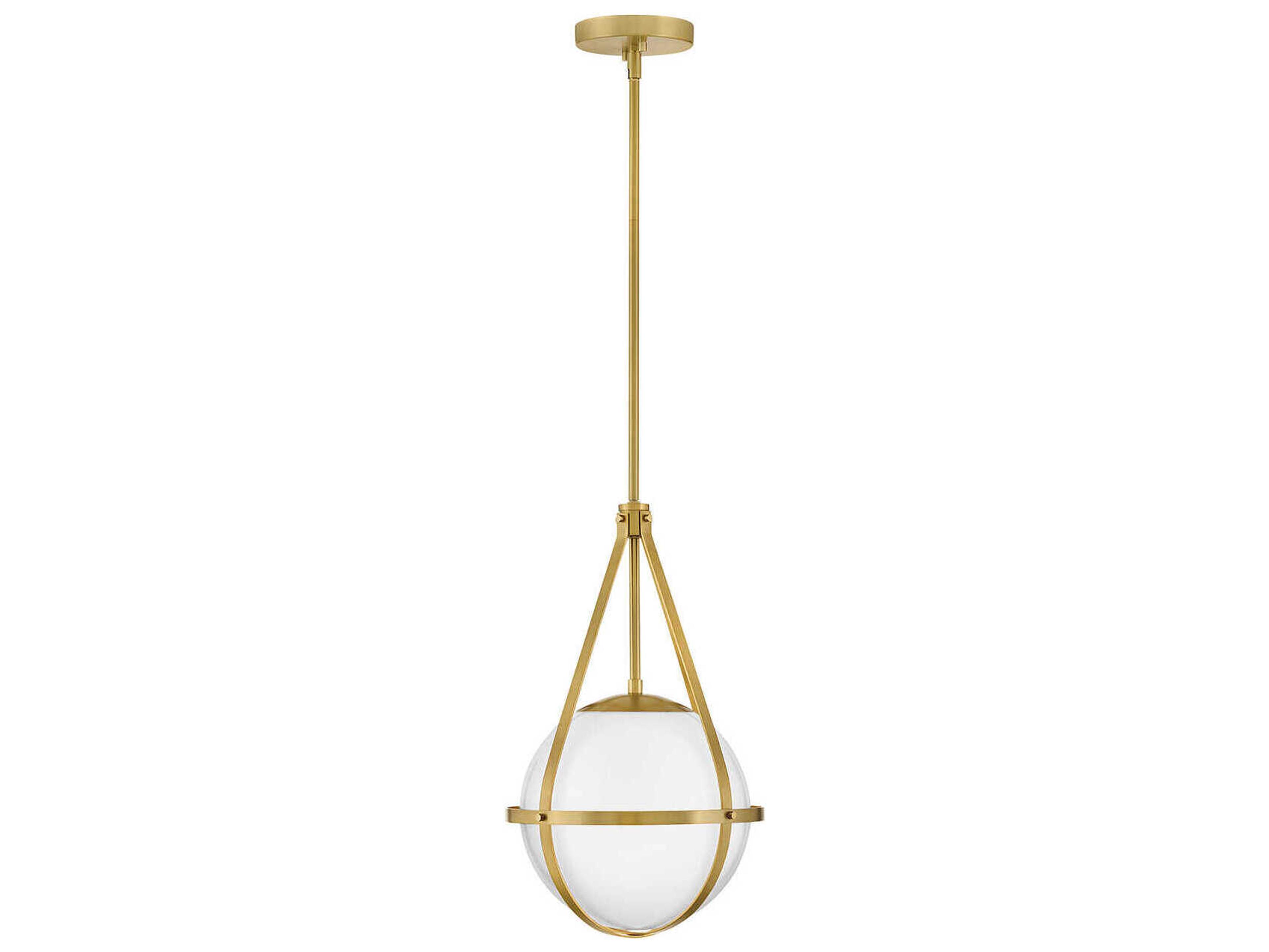 Colby 1-Light Lacquered Brass Globe Mini Pendant