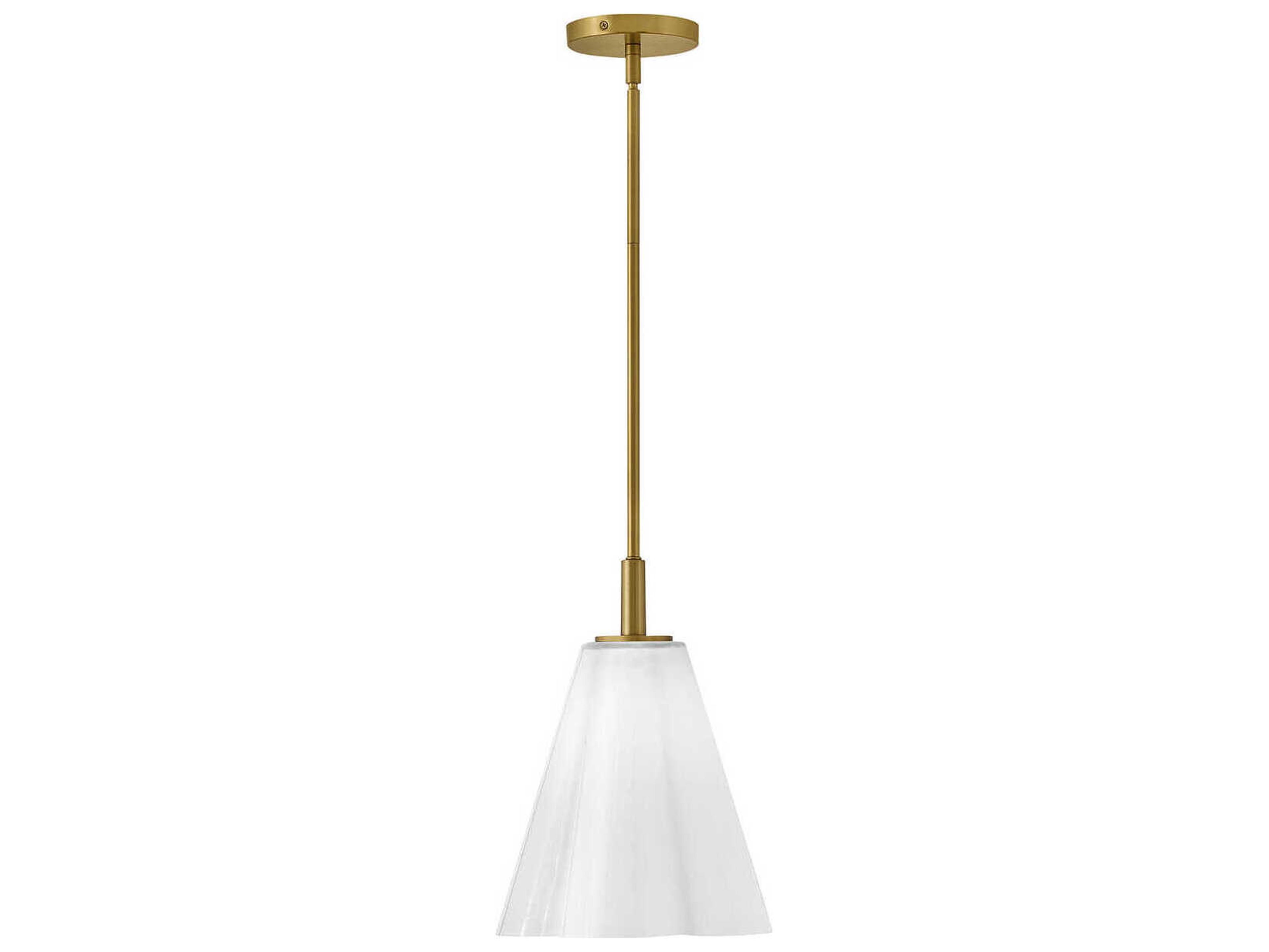 Honey 1-Light Lacquered Brass Mini Pendant