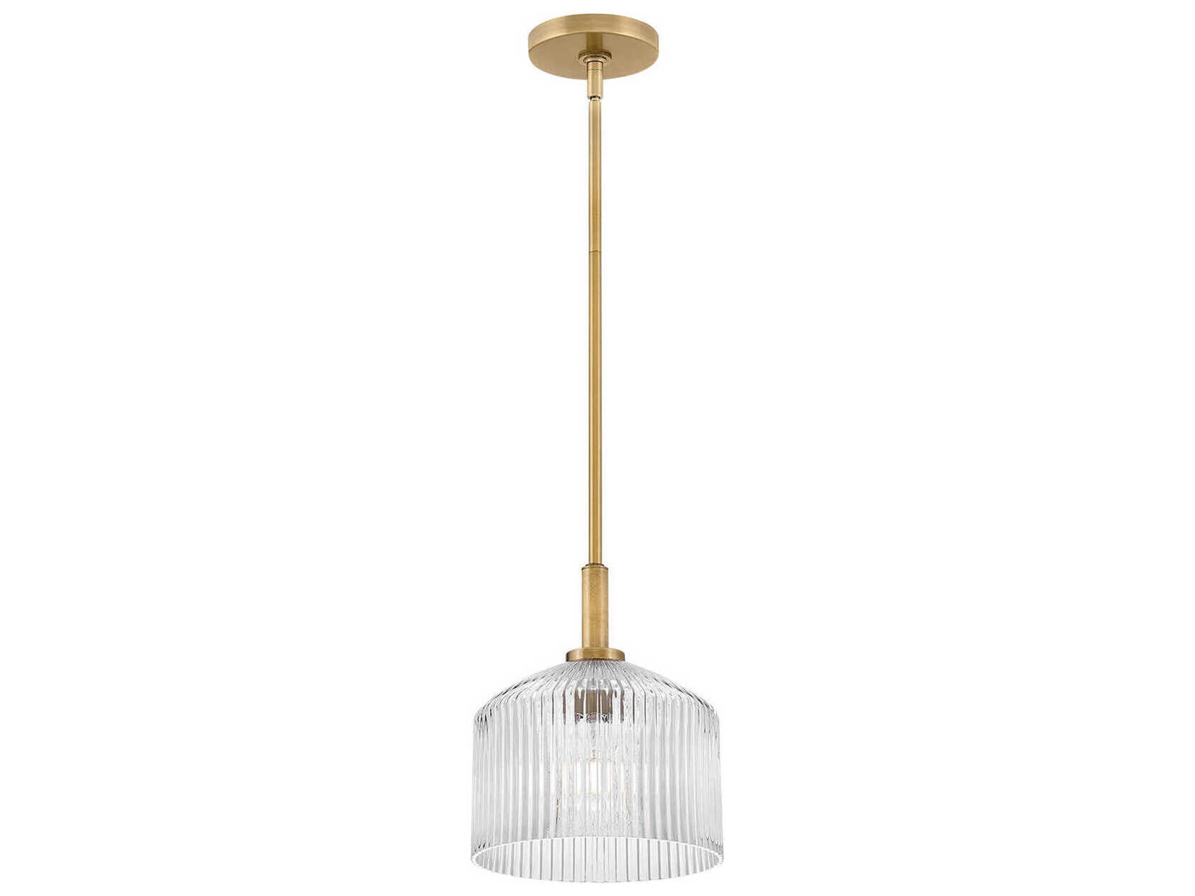 Lisette 1-Light Lacquered Brass Dome Mini Pendant