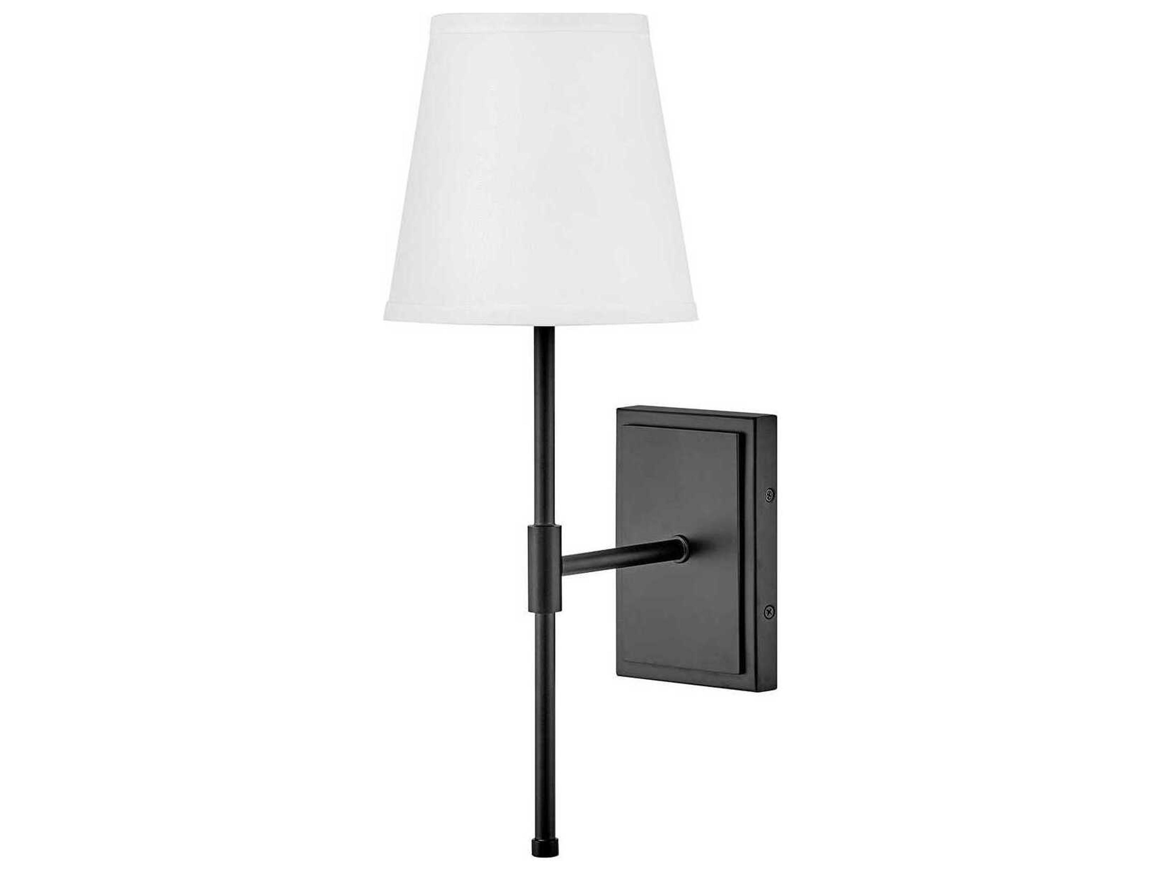 Beale 1-Light Black Wall Sconce