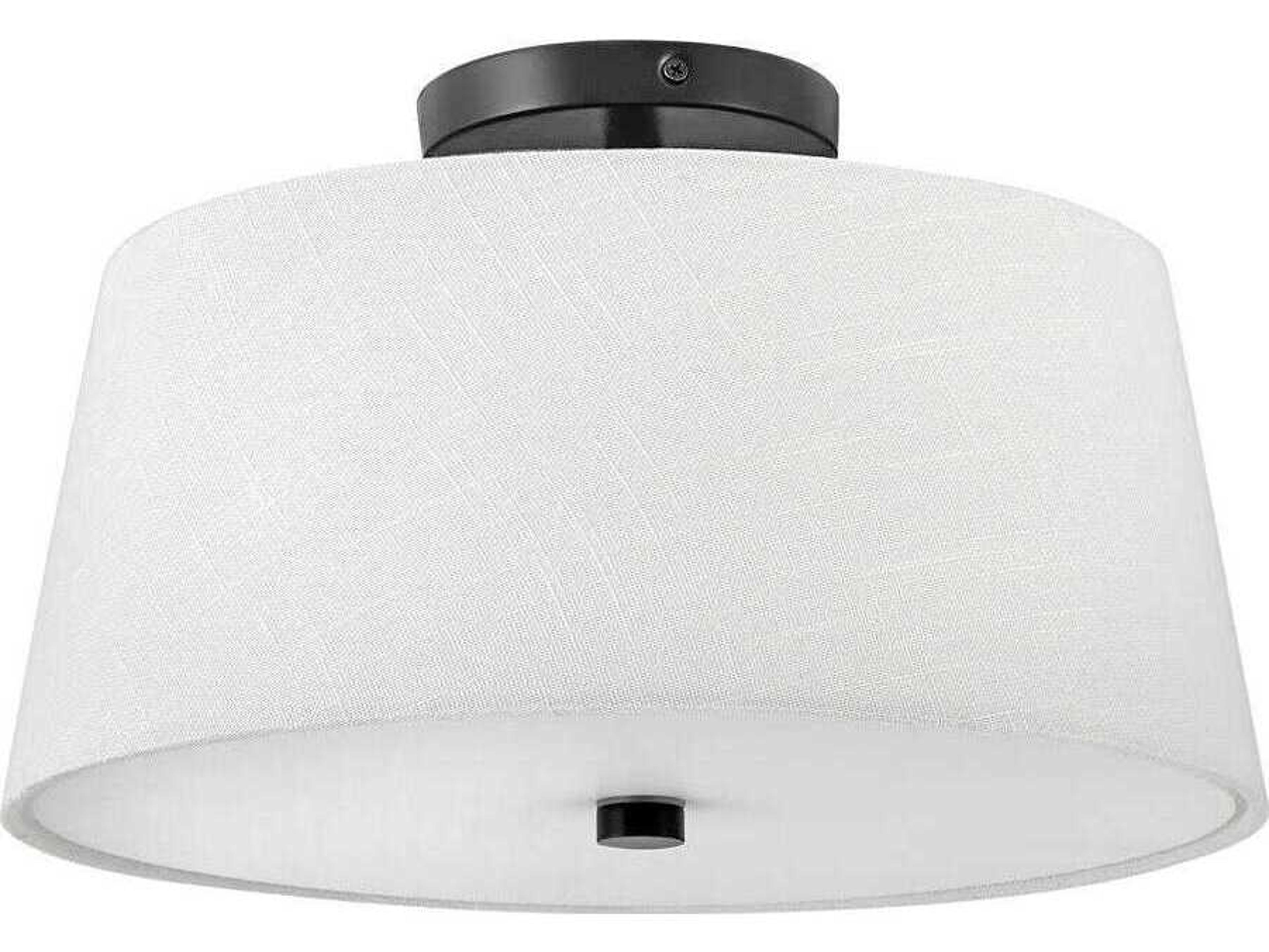 Lark Living Beale 2-Light Black Drum Flush Mount