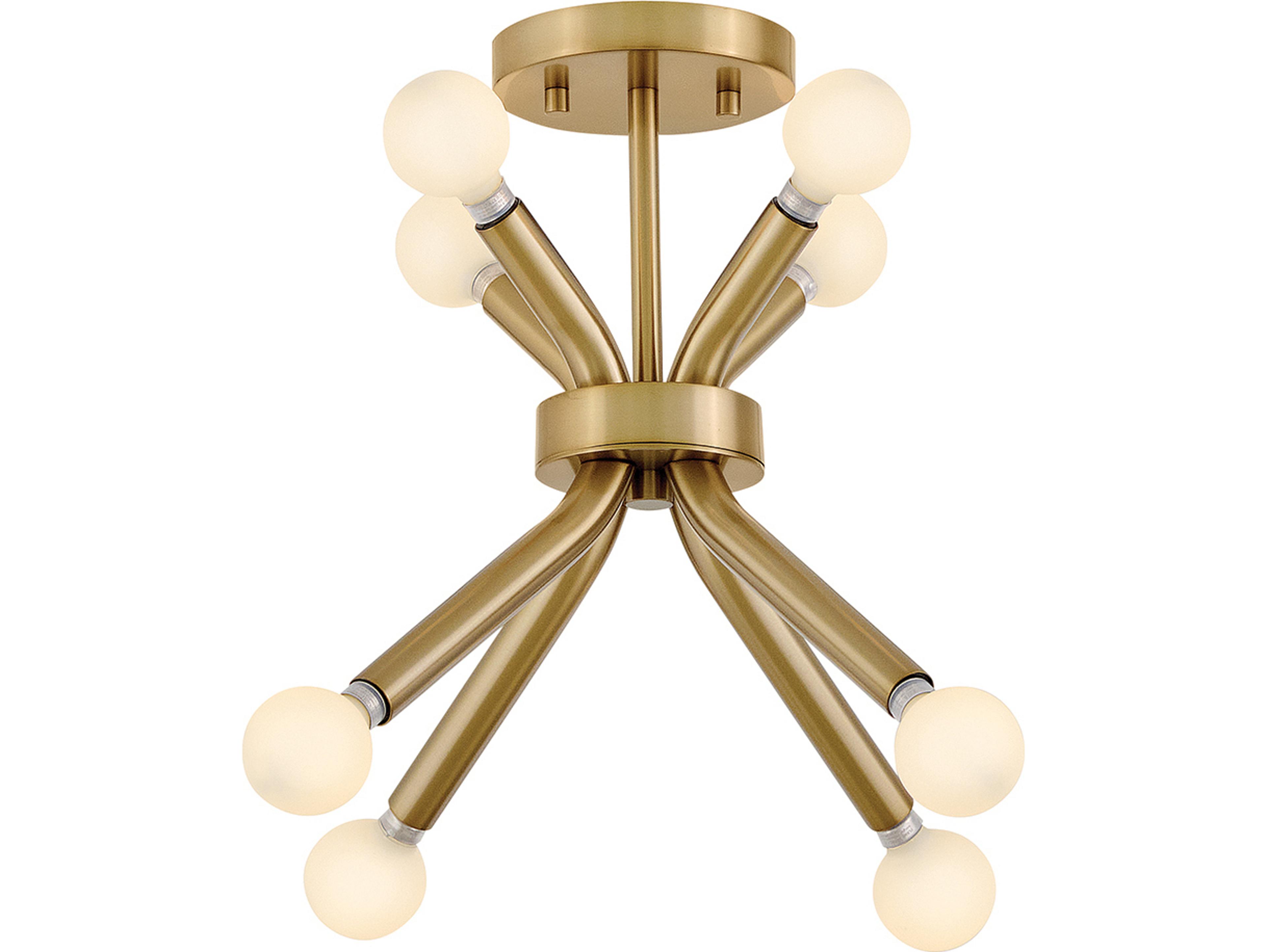 Axton 8-Light Lacquered Brass Linear Mini Pendant