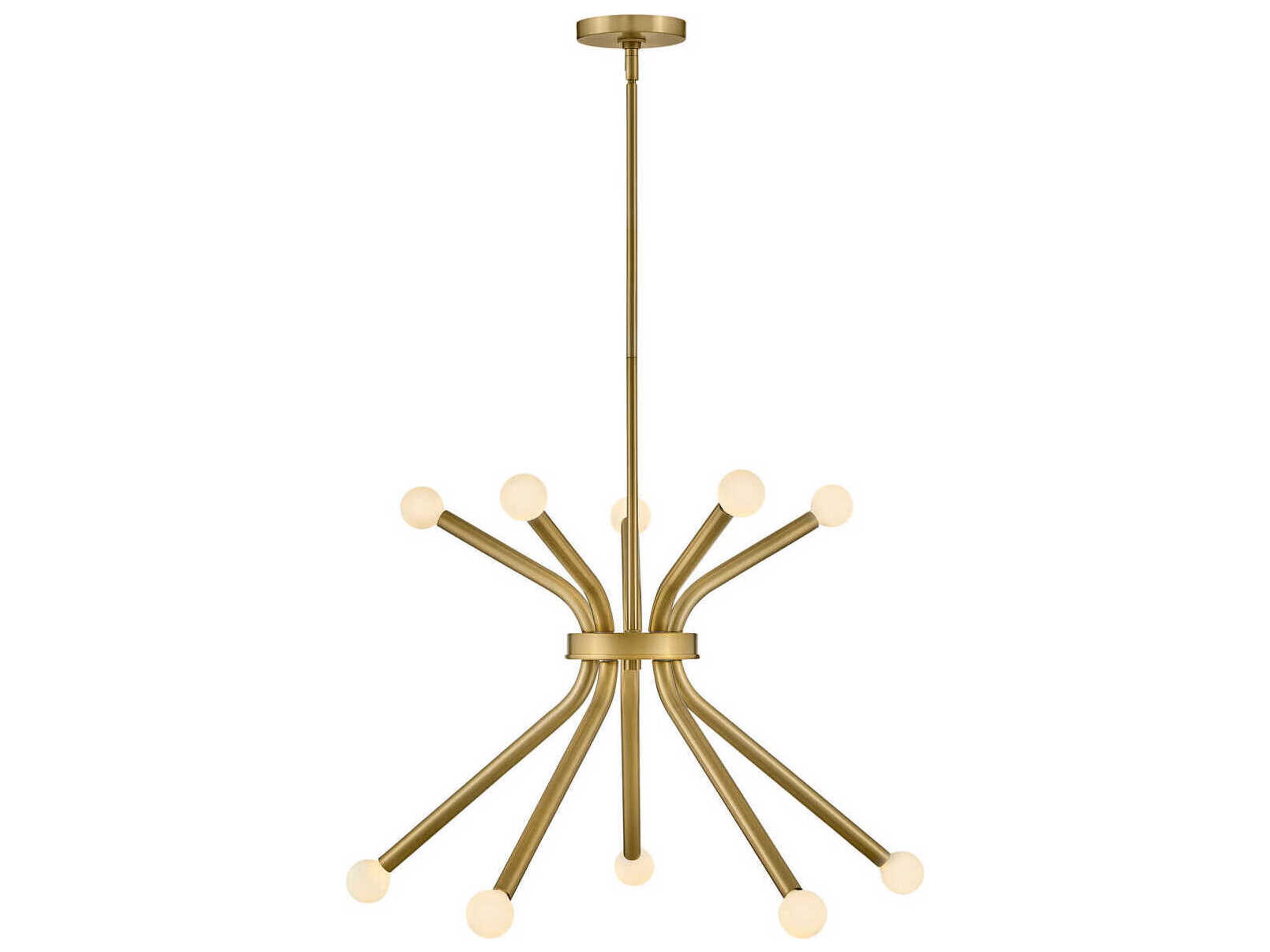 Lark Living Axton 10-Light Lacquered Brass Chandelier