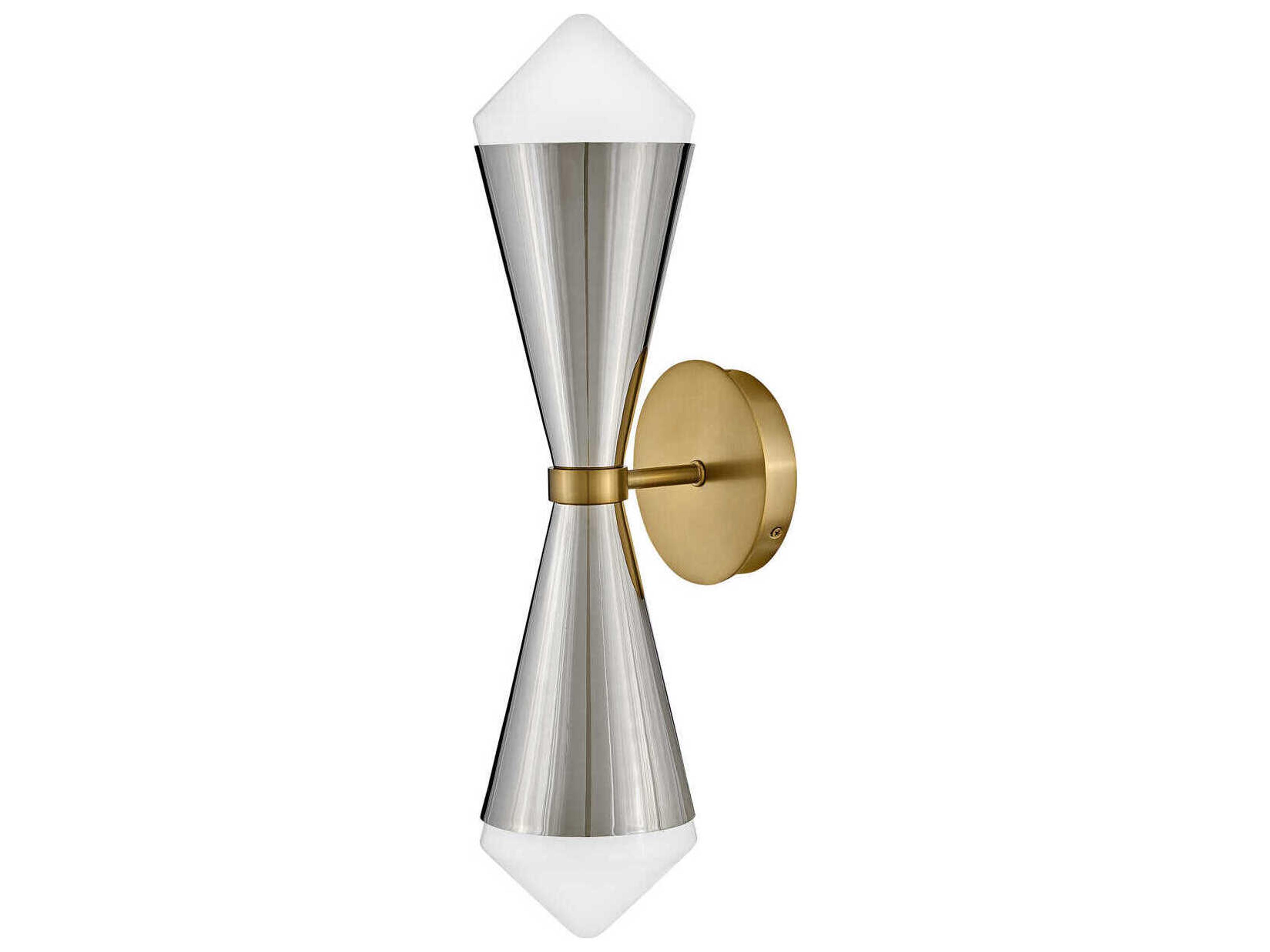 Betty 2-Light Polished Nickel Lacquered Brass Wall Sconce