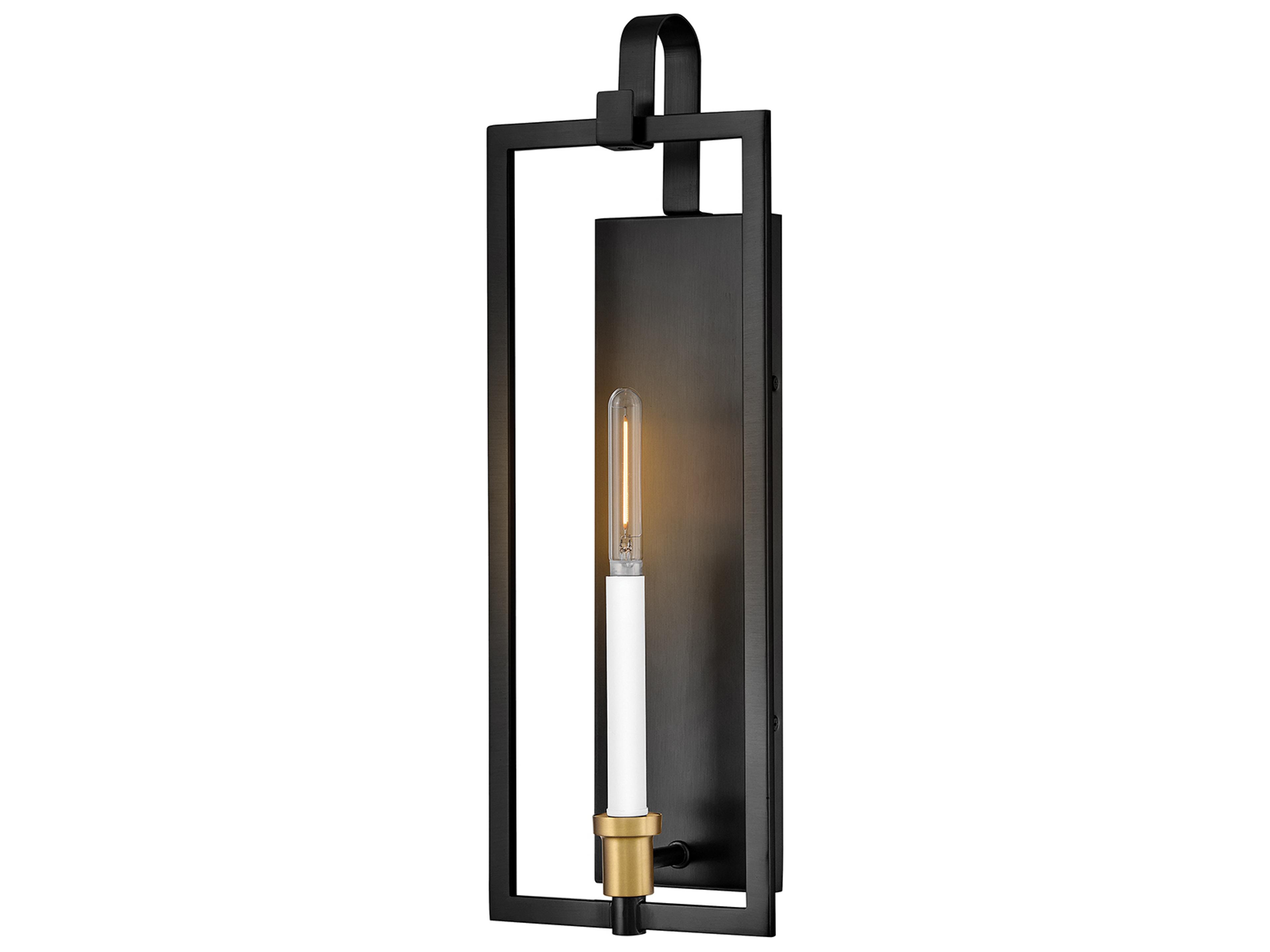 Stassi 1-Light Black Wall Sconce