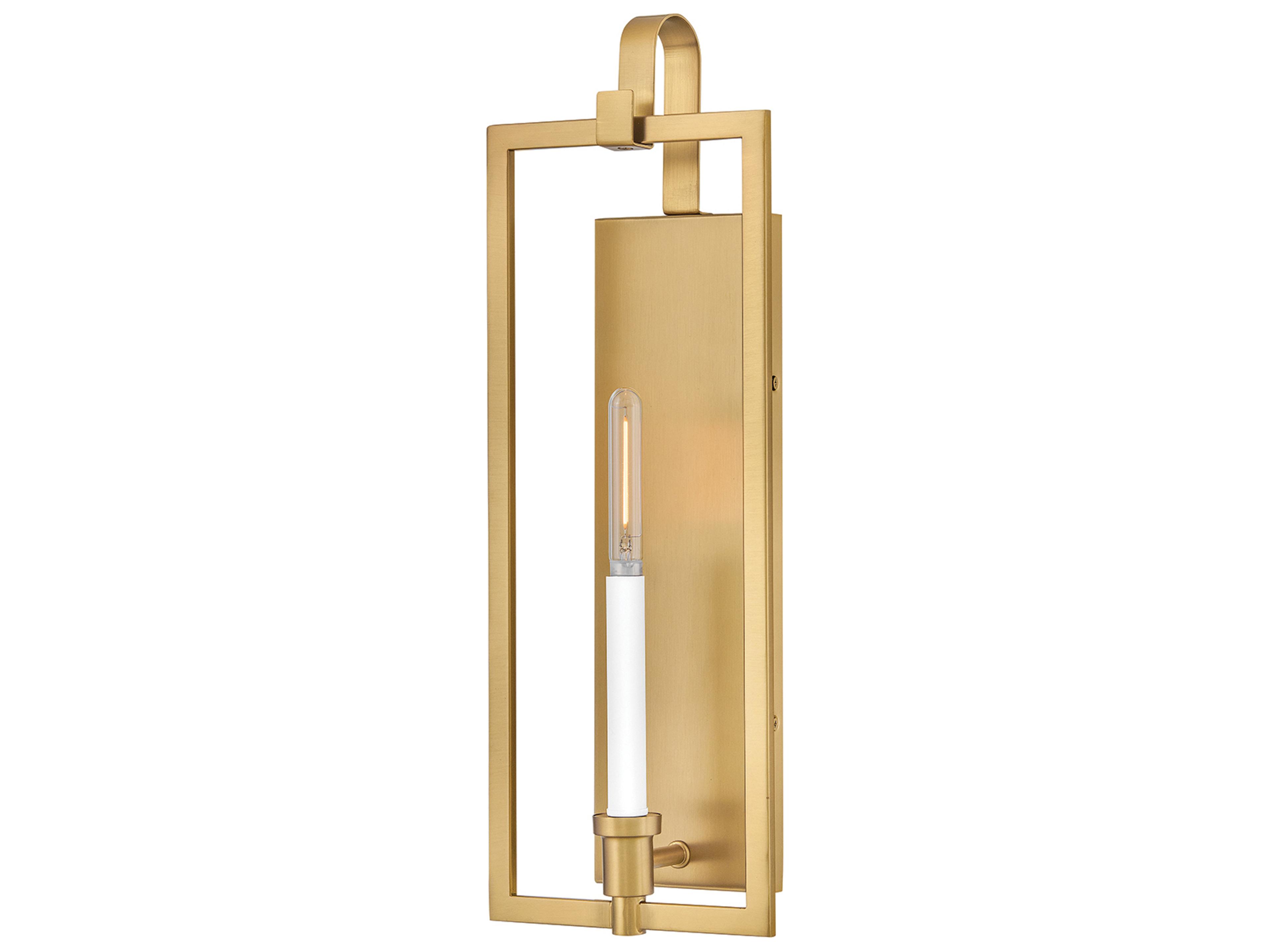 Stassi 1-Light Lacquered Brass Wall Sconce