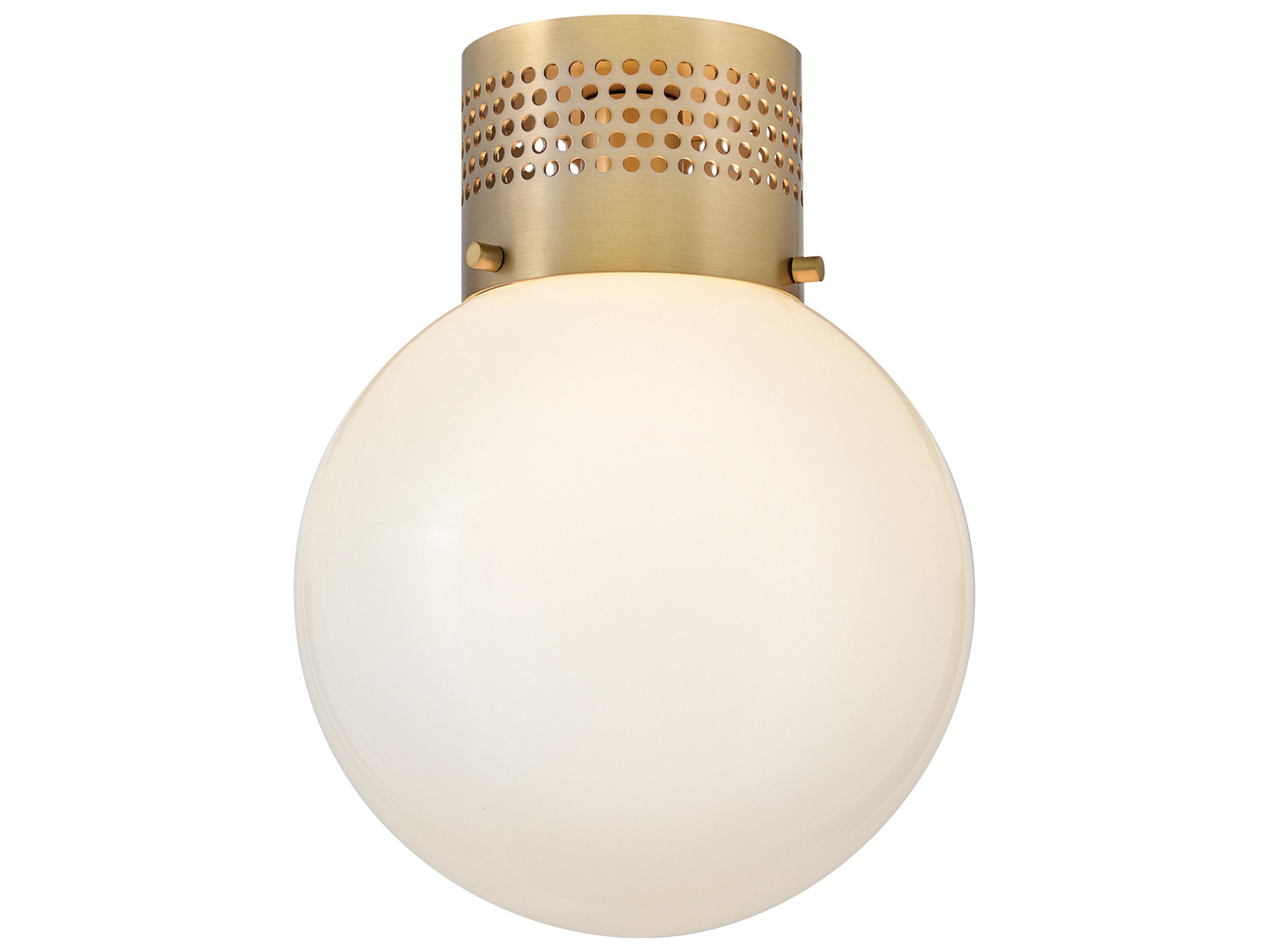 Lark Living Taj 1-Light Lacquered Brass Globe Flush Mount