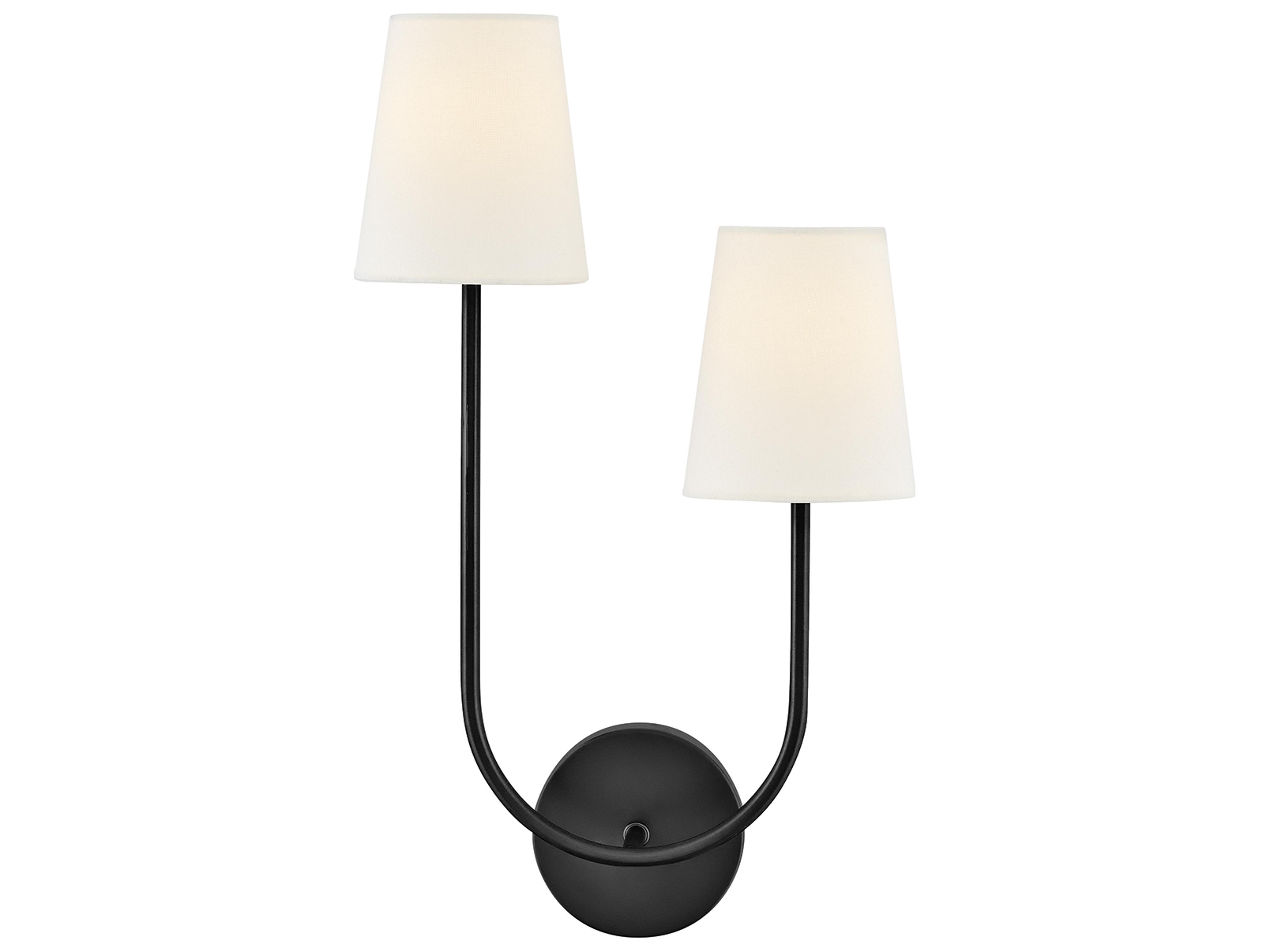 Lark Living Cora 2-Light Black Wall Sconce