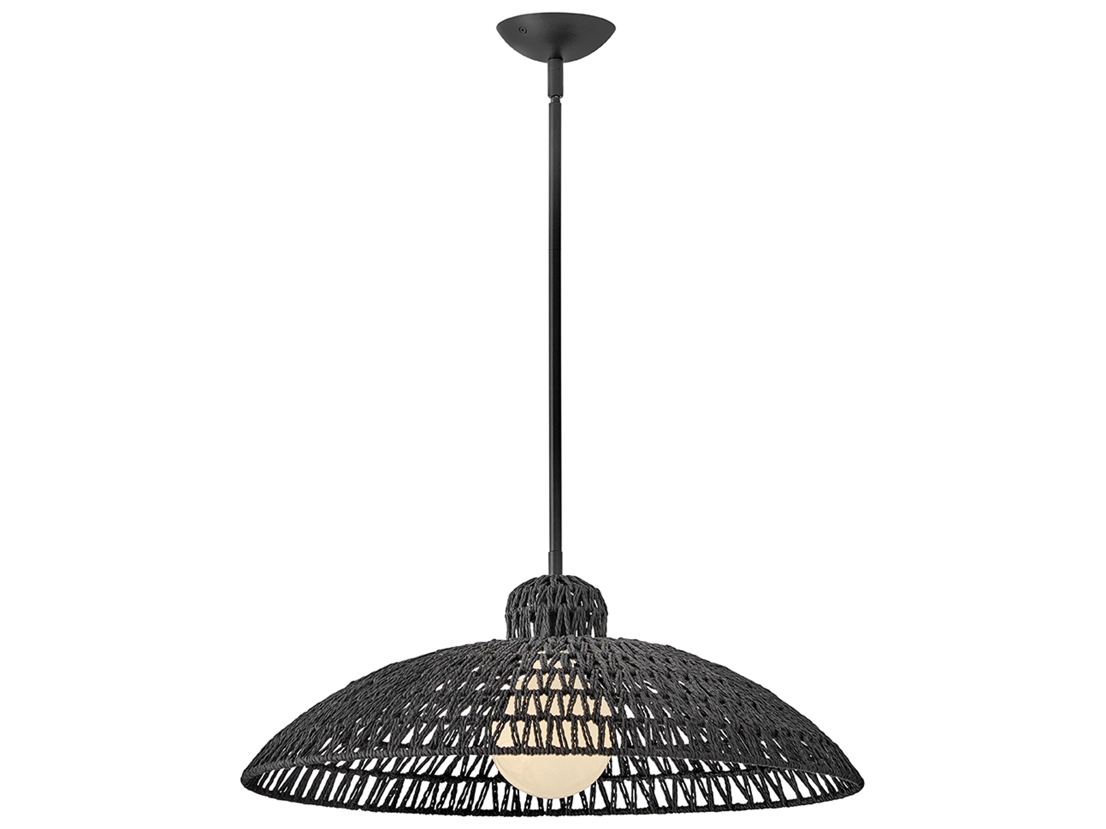 Lark Living Pismo 1-Light Black Dome Pendant